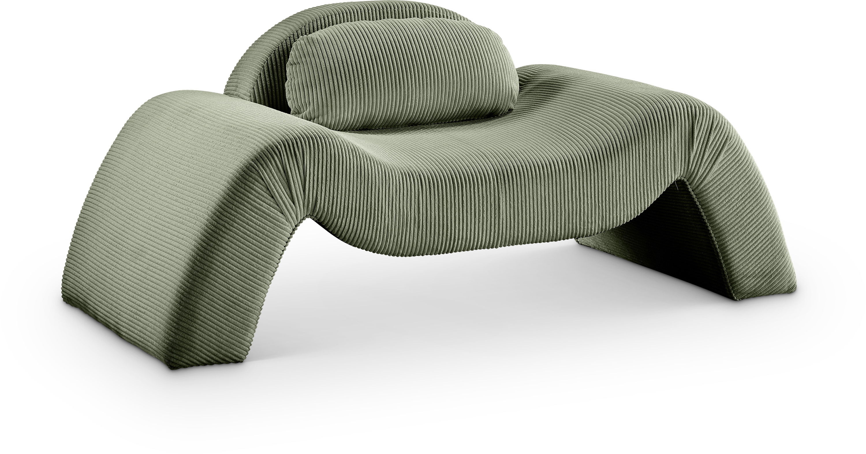 Austin - Corduroy Accent Chair - Green