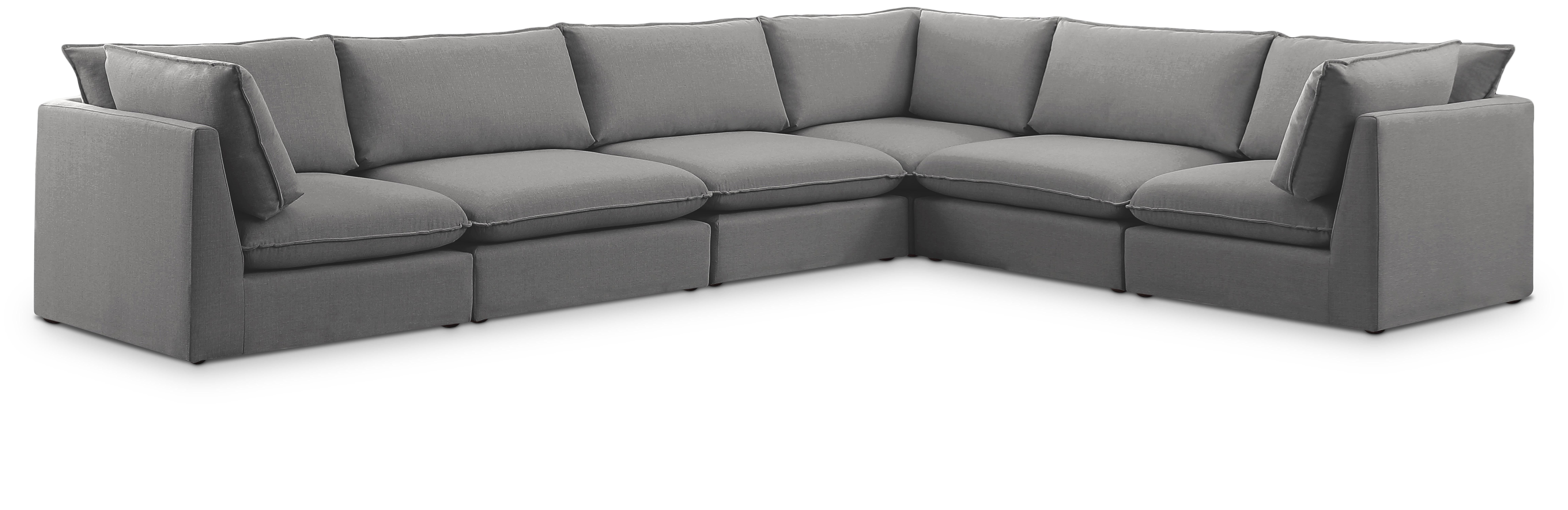 Mackenzie - 6 Piece Modular Corner Sectional - Gray