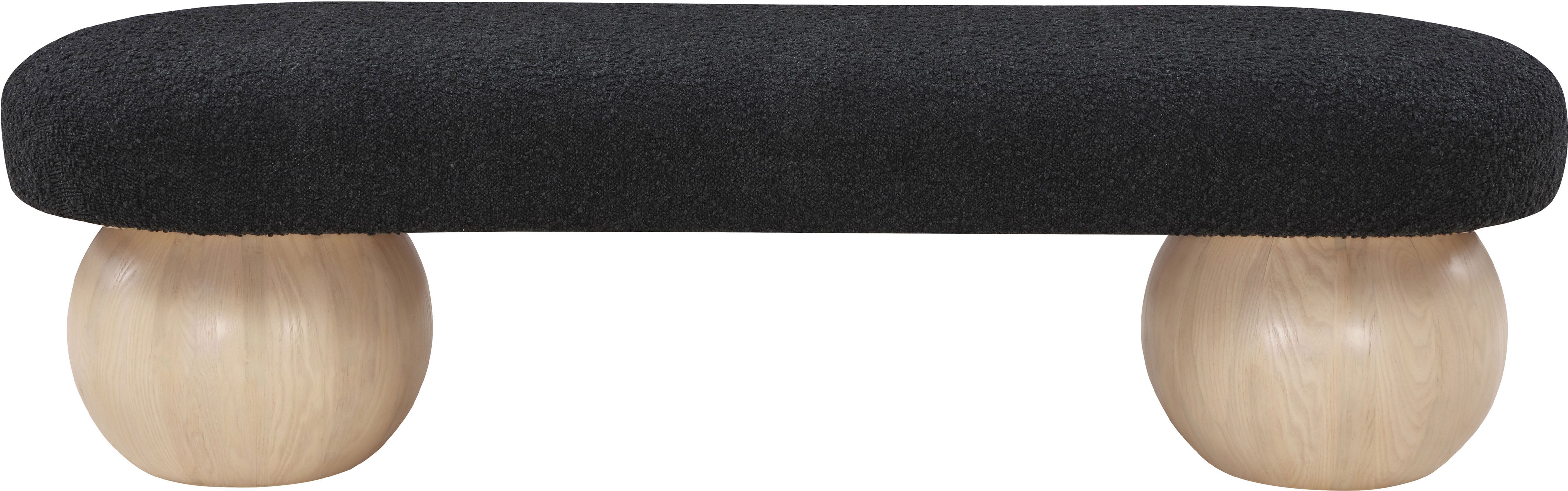 Bowie - Fabric Bench - Black