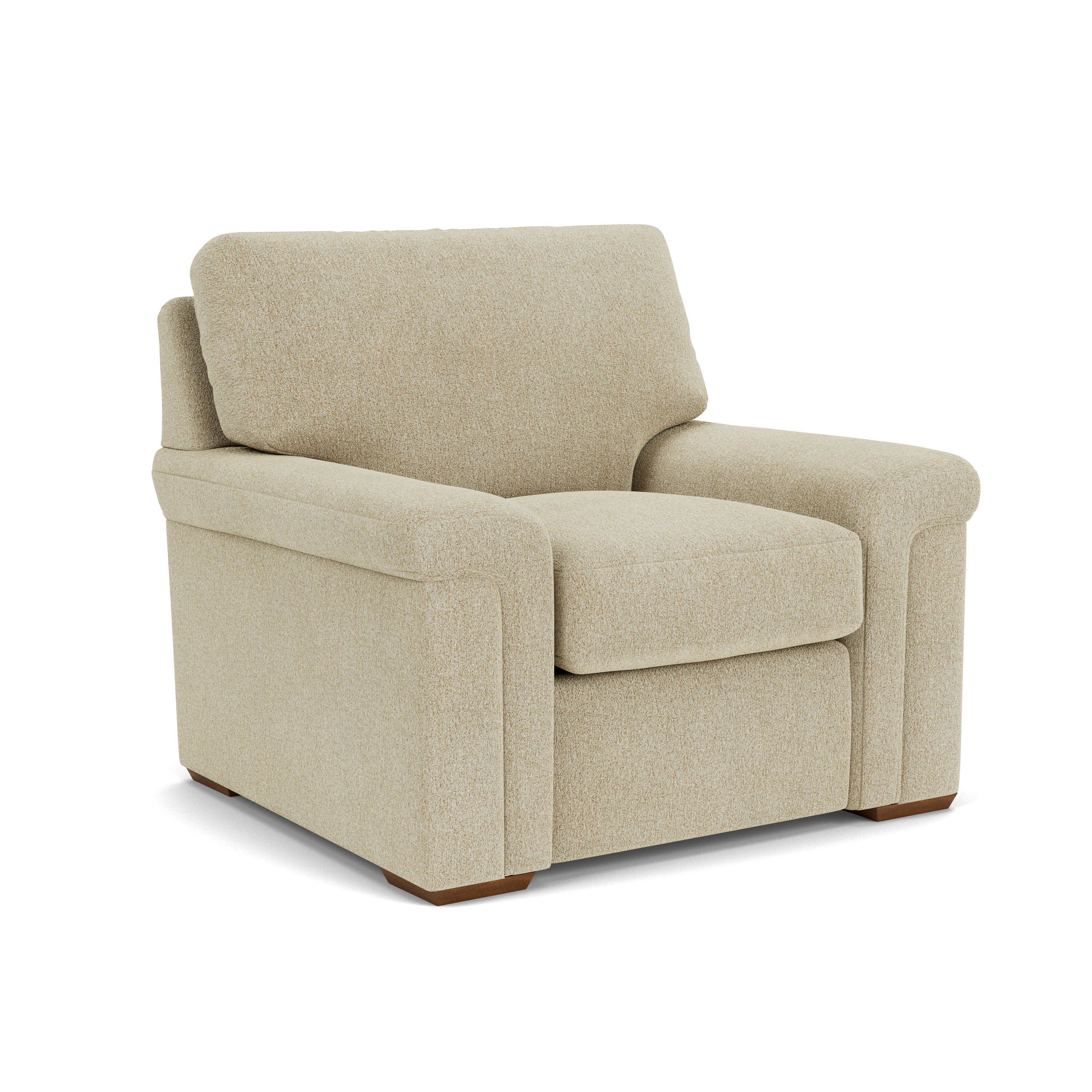 Blanchard - Fabric Chair, dark brown, view 3