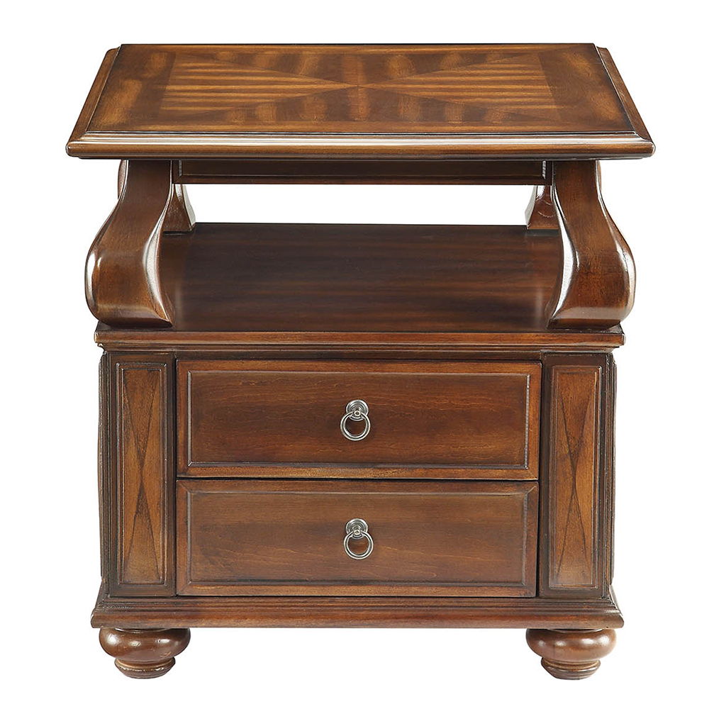 Amado - End Table - Walnut, dark brown, view 3