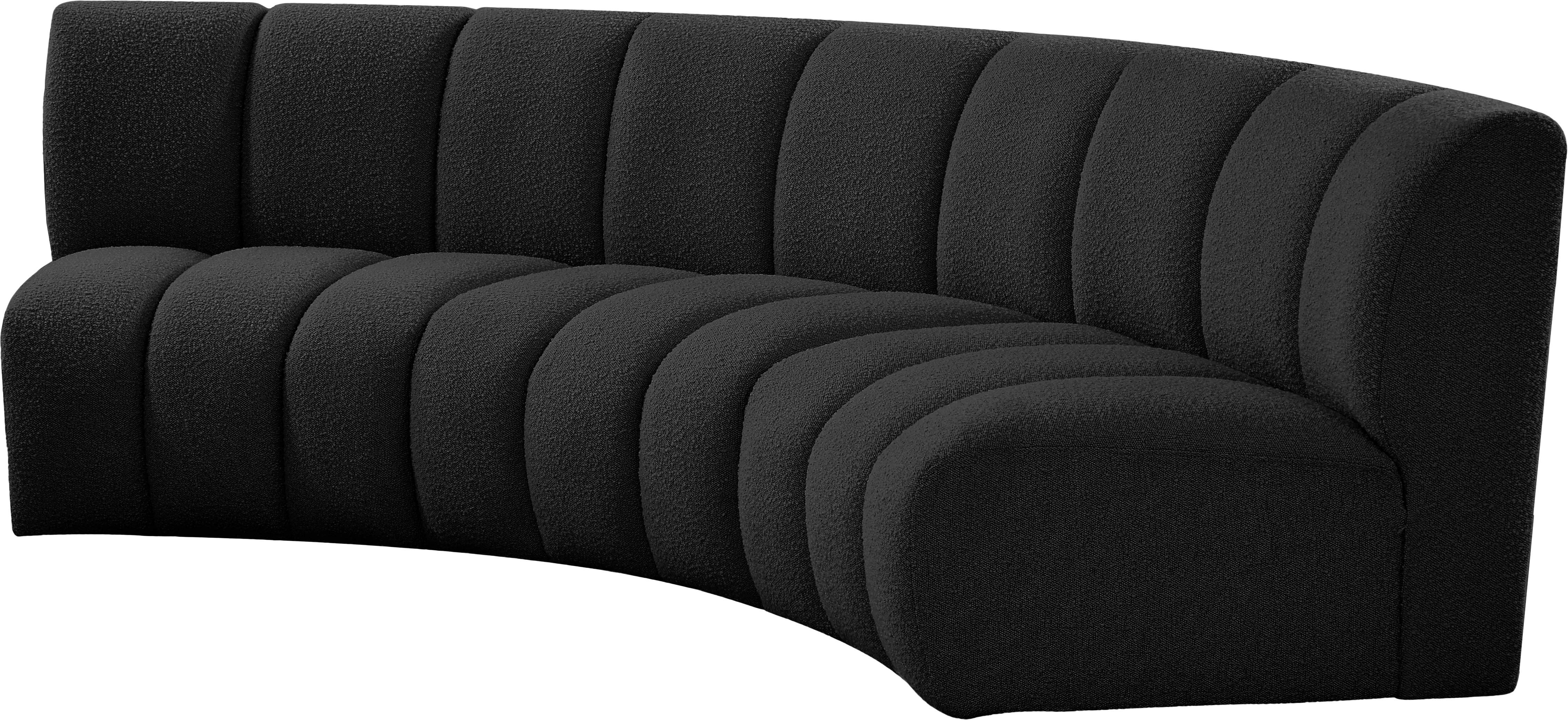 Infinity - 3 Piece Modular Sectional - Black