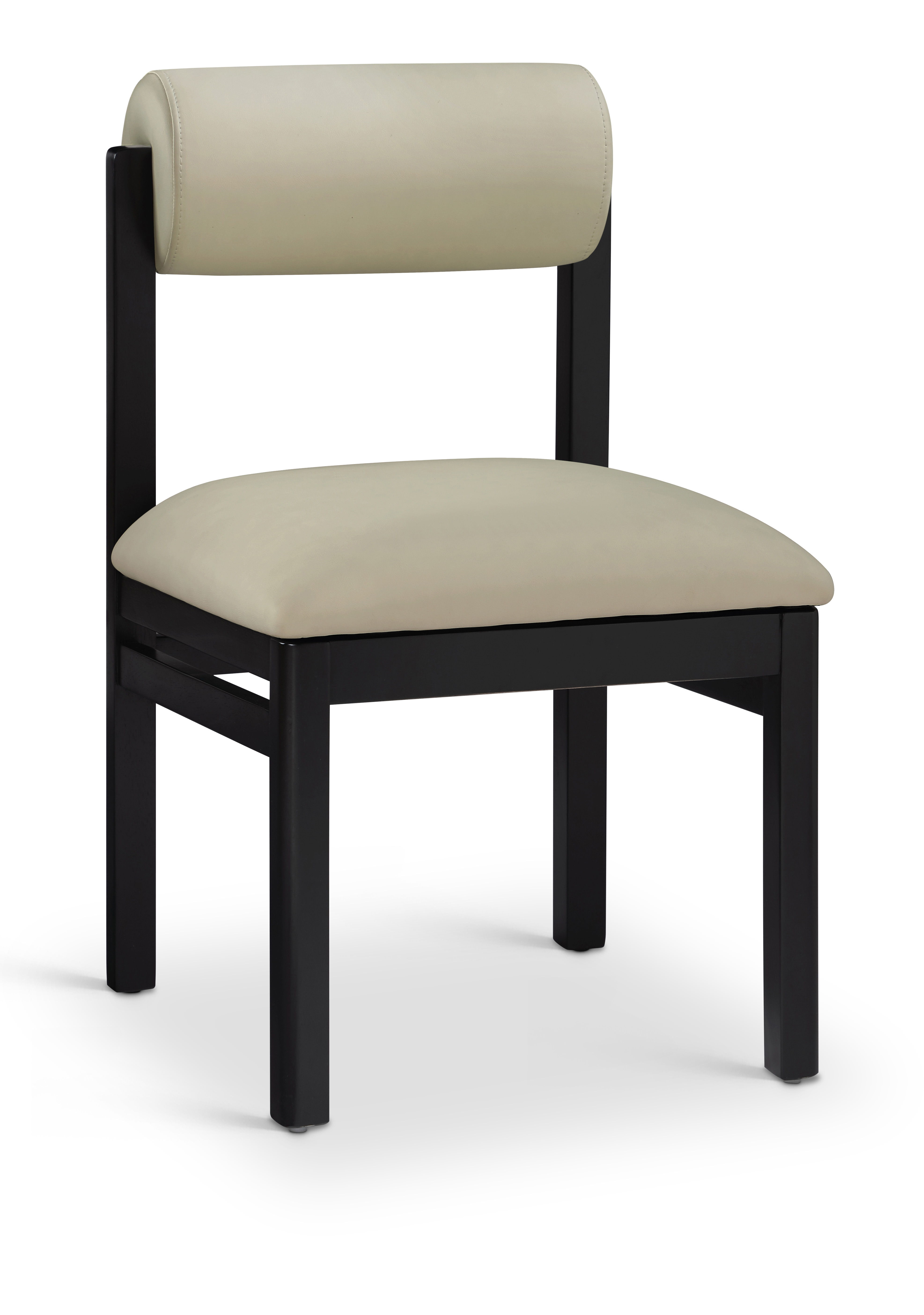 Roundhill - Vegan Leather Dining Chair (Set of 2) - Taupe