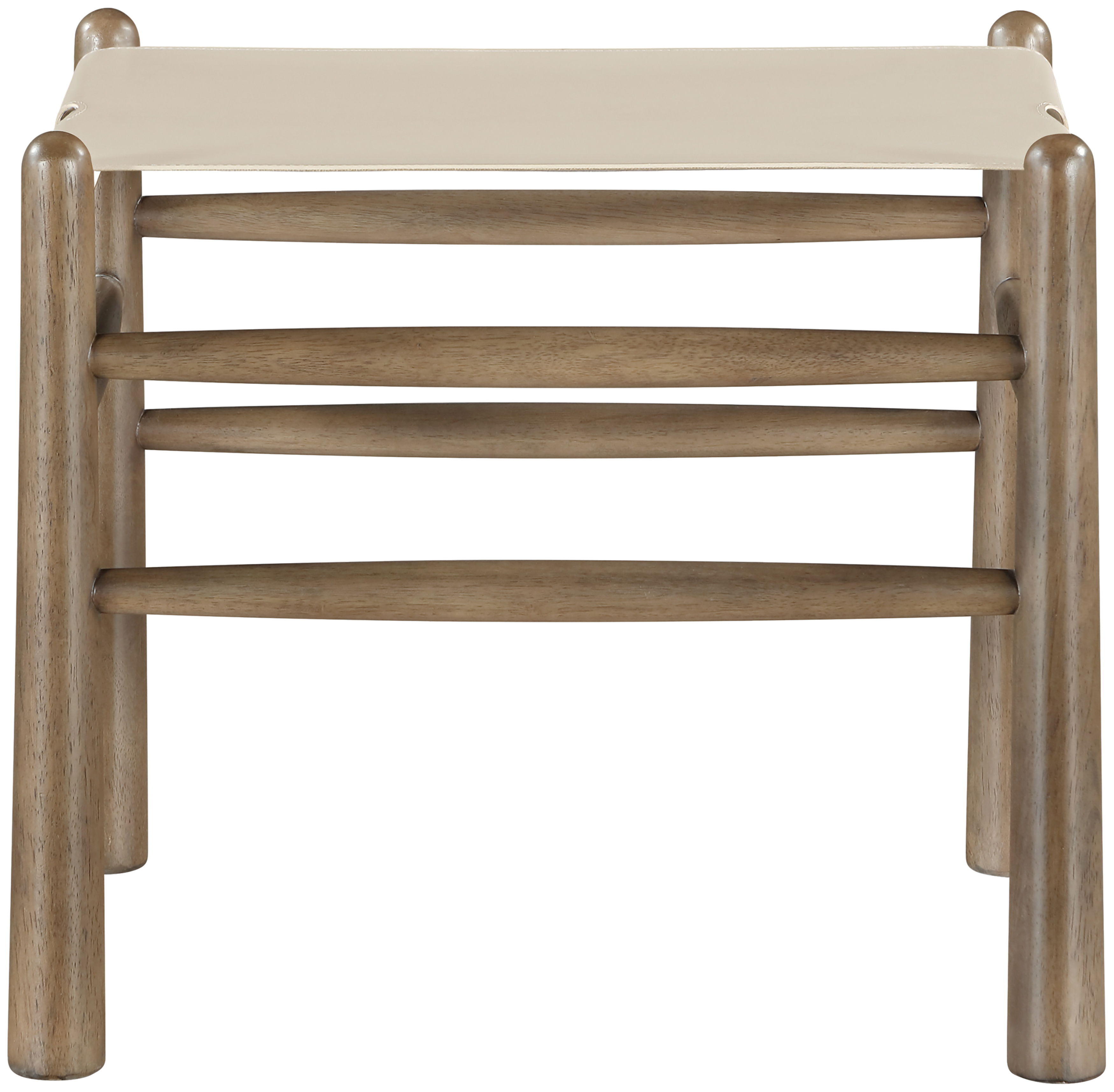 Santos - Upholstered Bench Vegan Leather - Beige