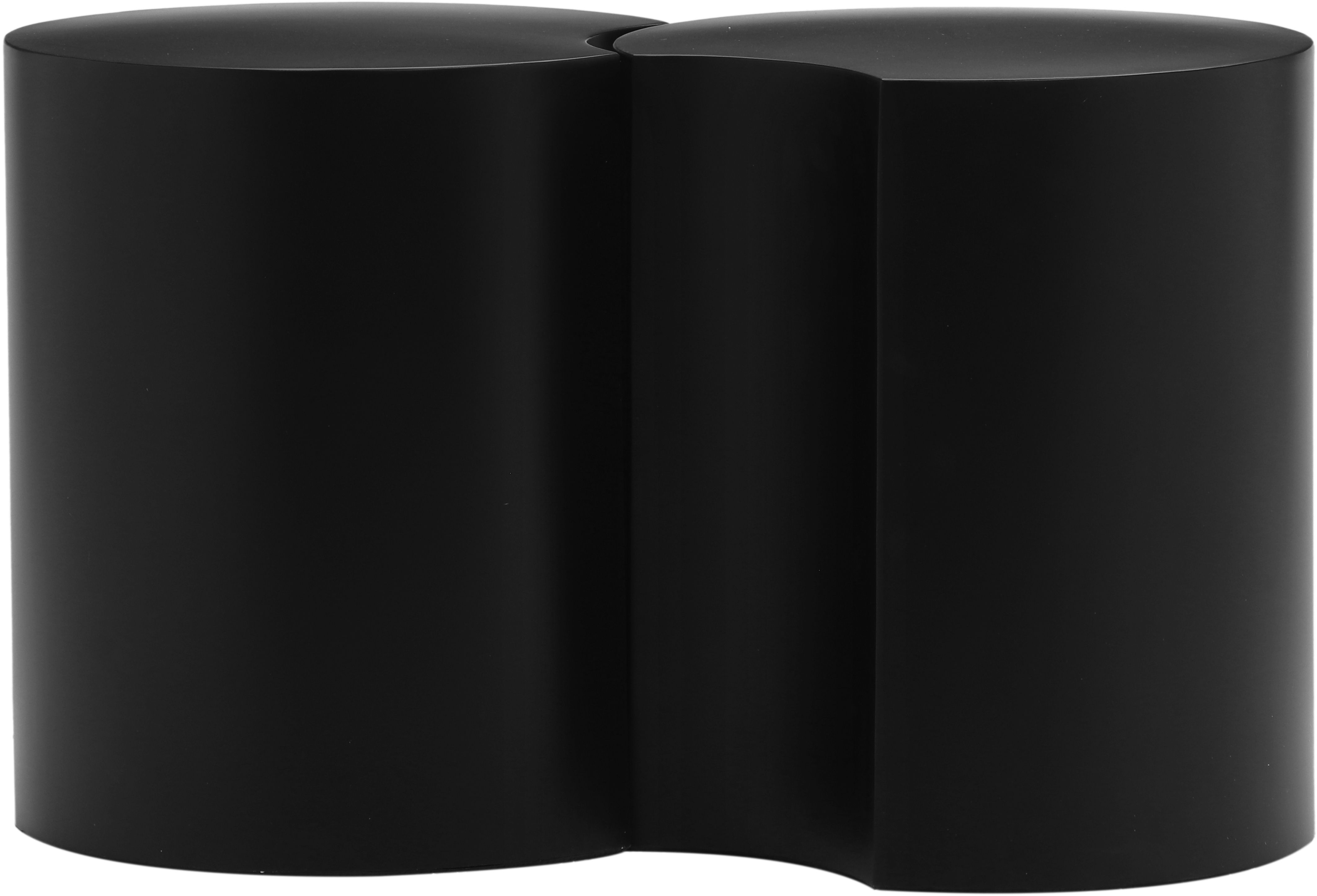 Dimple - 20" 2 Piece Modular End Table - Black