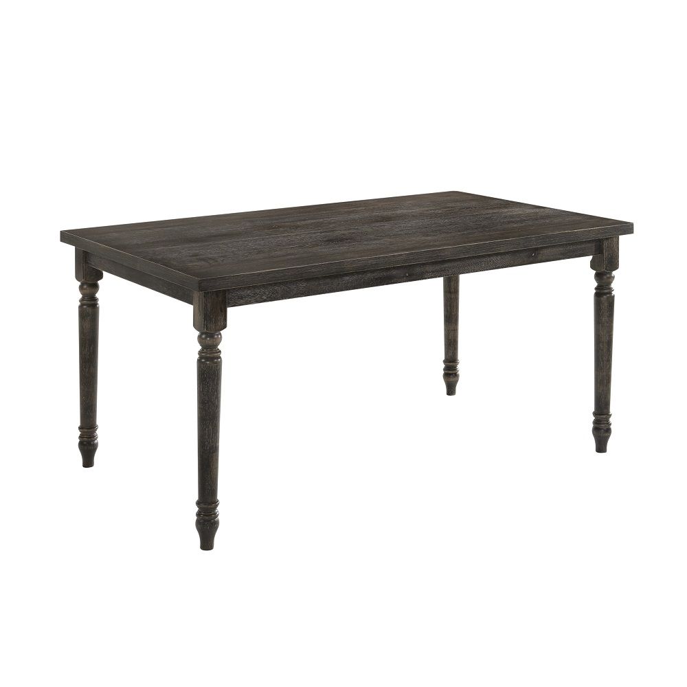 Claudia II - Dining Table - Weathered Gray, dark gray, view 2