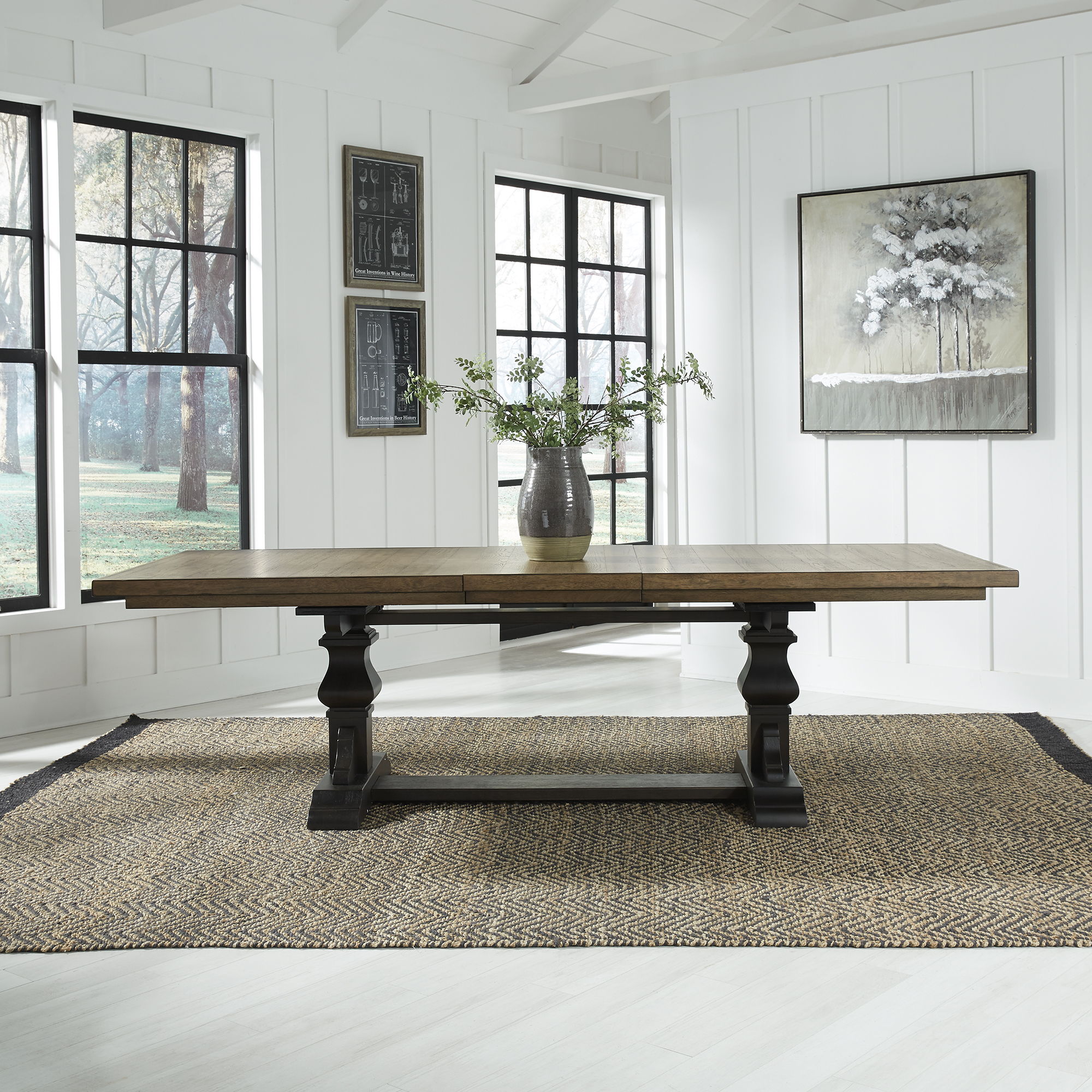 Liberty Furniture Harvest Home - Trestle Table - Black