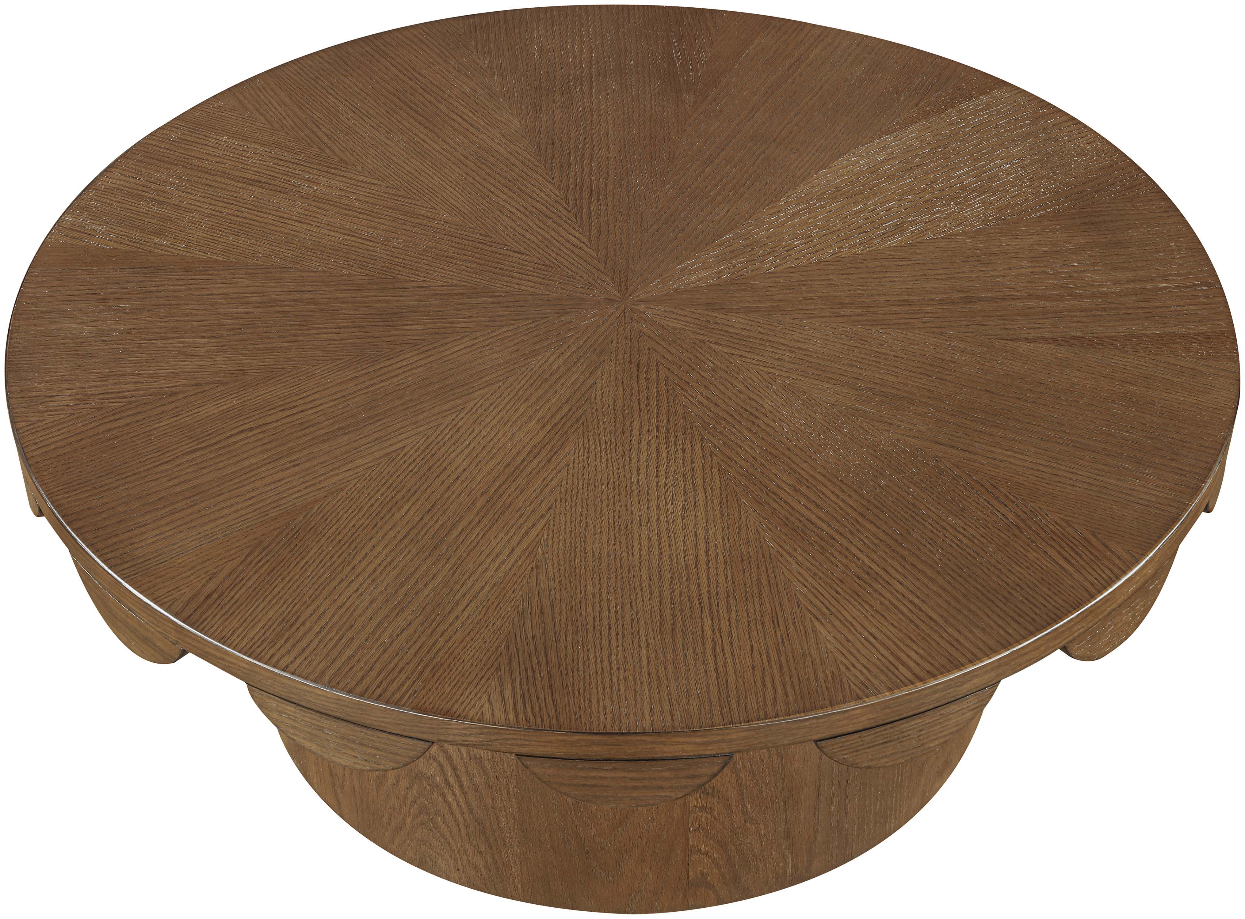Dahlia - Oak Veneer Coffee Table - Brown