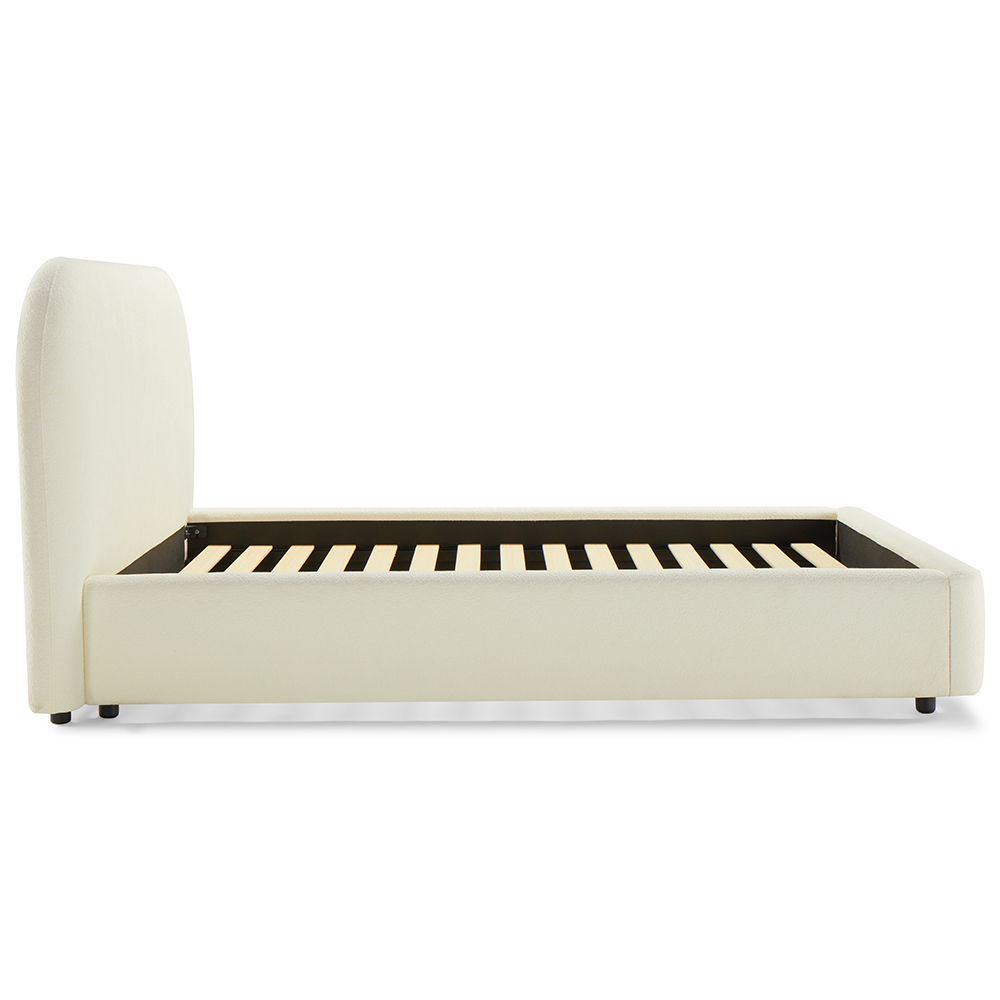 Arden - Queen Bed - Beige Fabric, beige, view 3