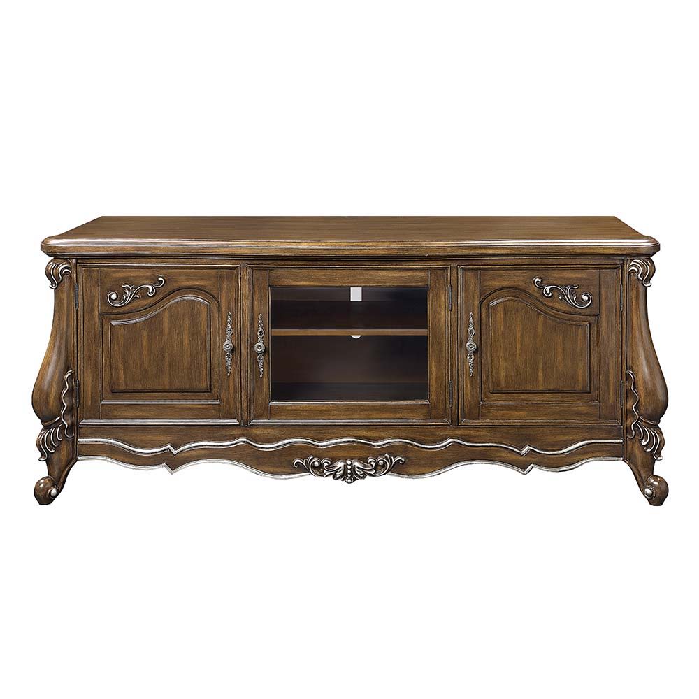 Latisha - TV Stand - Antique Oak, dark brown, view 4