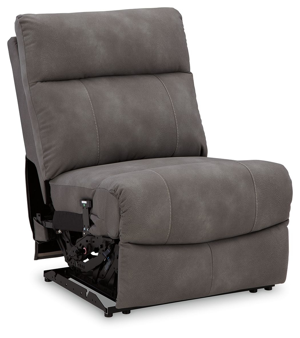 Power Armless Recliner With Adj Headrest