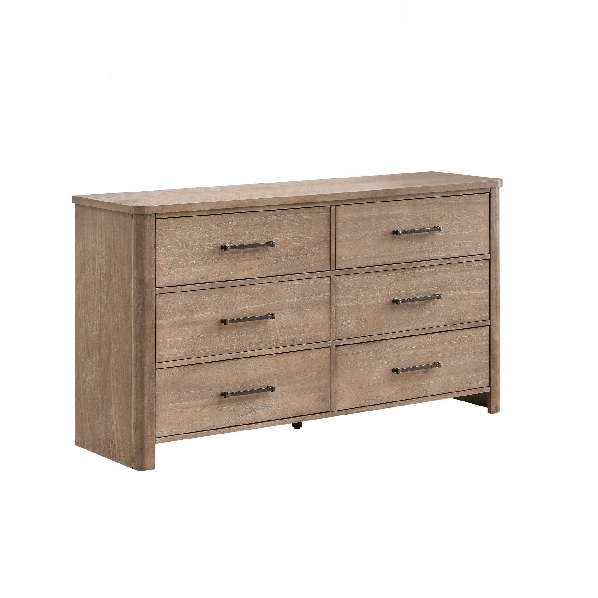 Anika - 6 Drawer Dresser - Natural / Brown