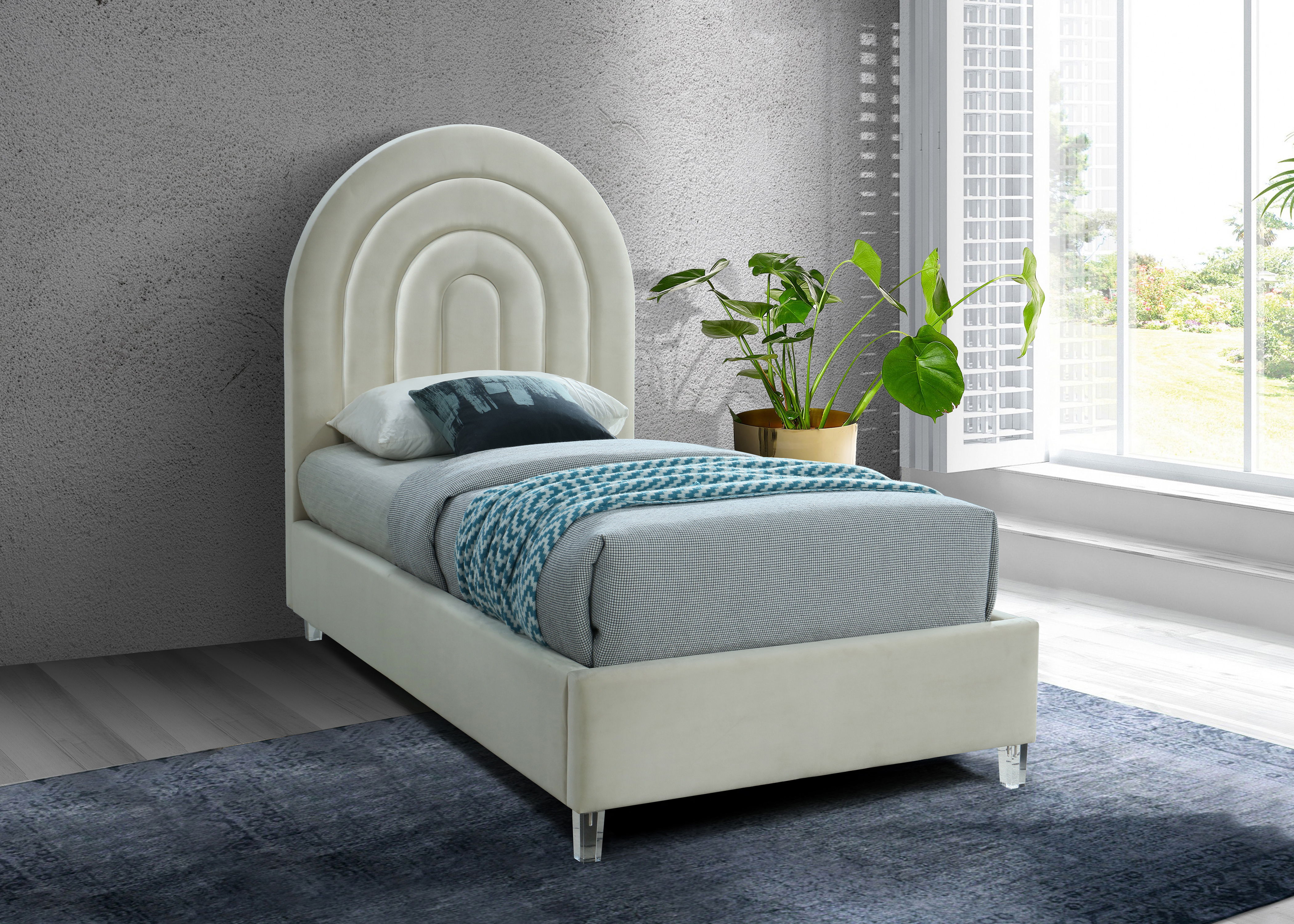 Rainbow - Twin Bed - Cream