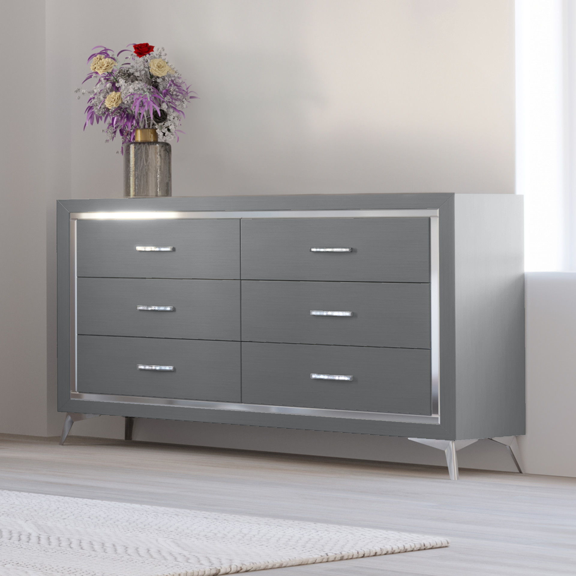 Huxley - Dresser - Gray, gray, view 7