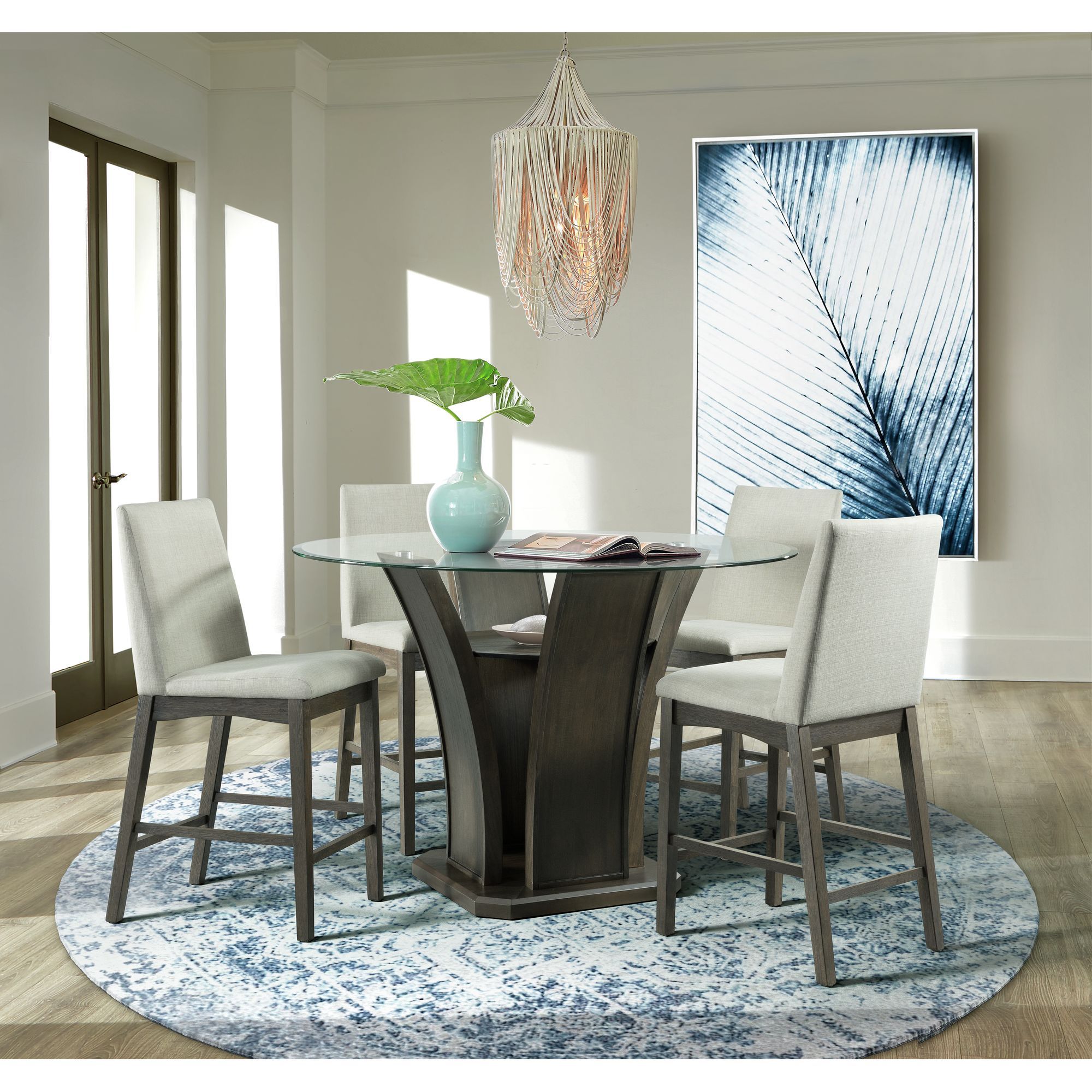 Dapper - Round Counter Height Dining Table - Walnut