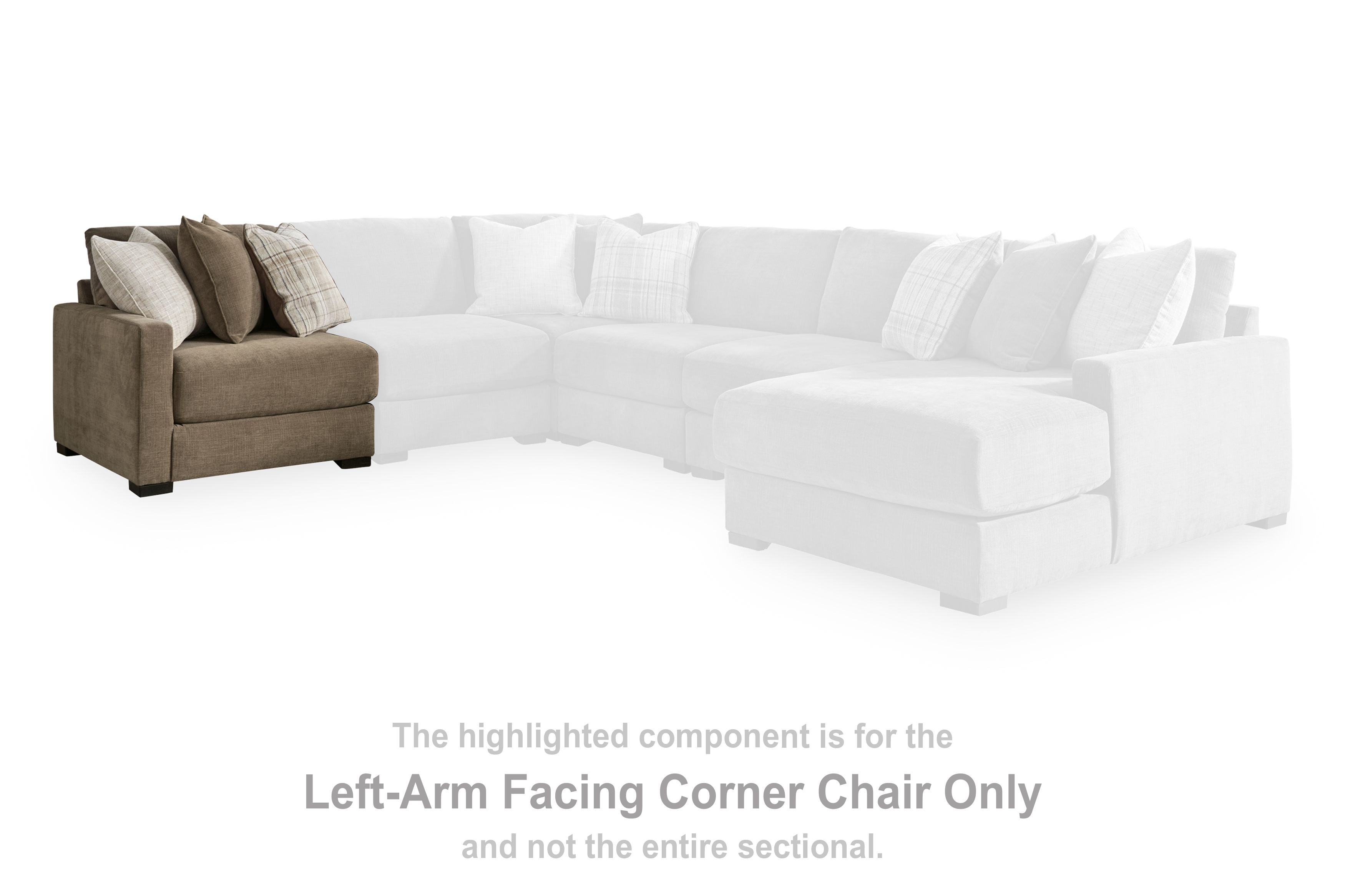 Camellia-Court - LAF Corner Chair - Coffee