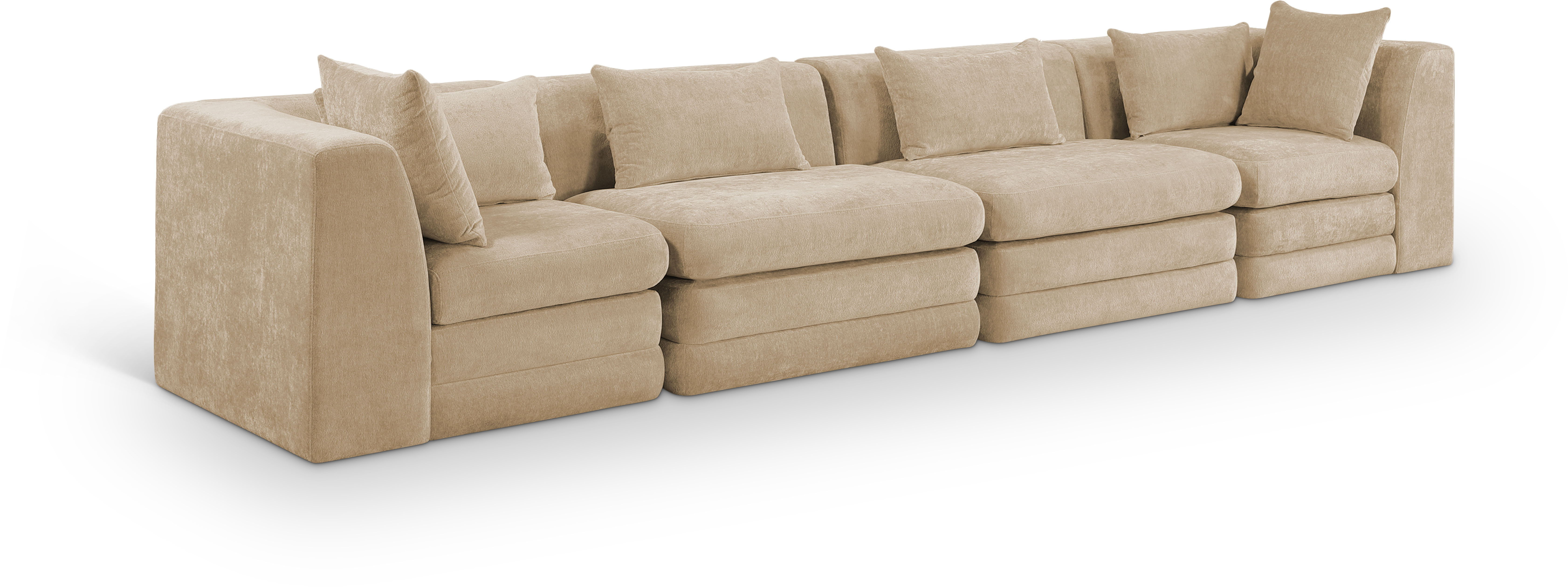 4 Pc · 152" Upholstered Modular Sofa