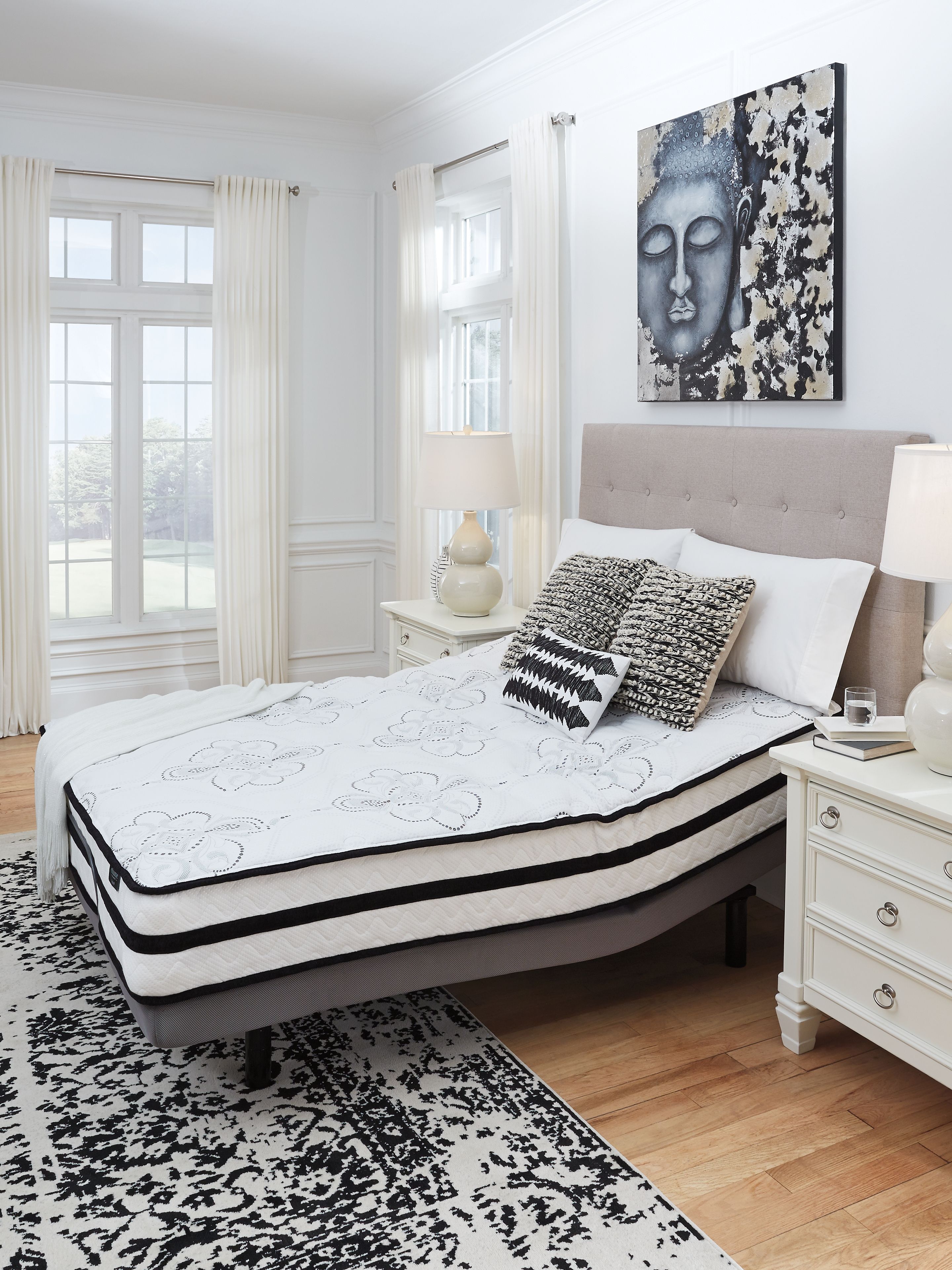 Ashley Furniture Chime 10 Inch Hybrid - 10" King Mattress - White - Image 4