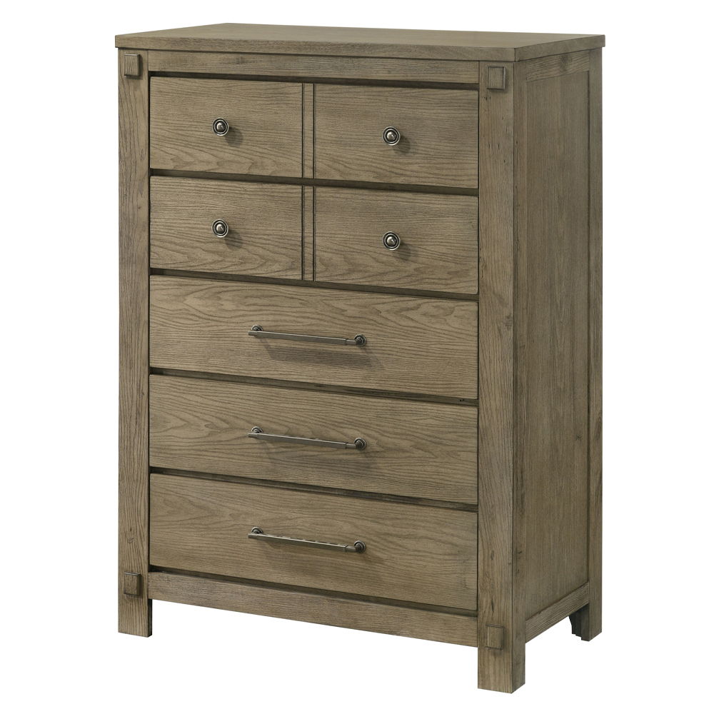Colton - Chest - Antique White Oak, dark brown, view 2