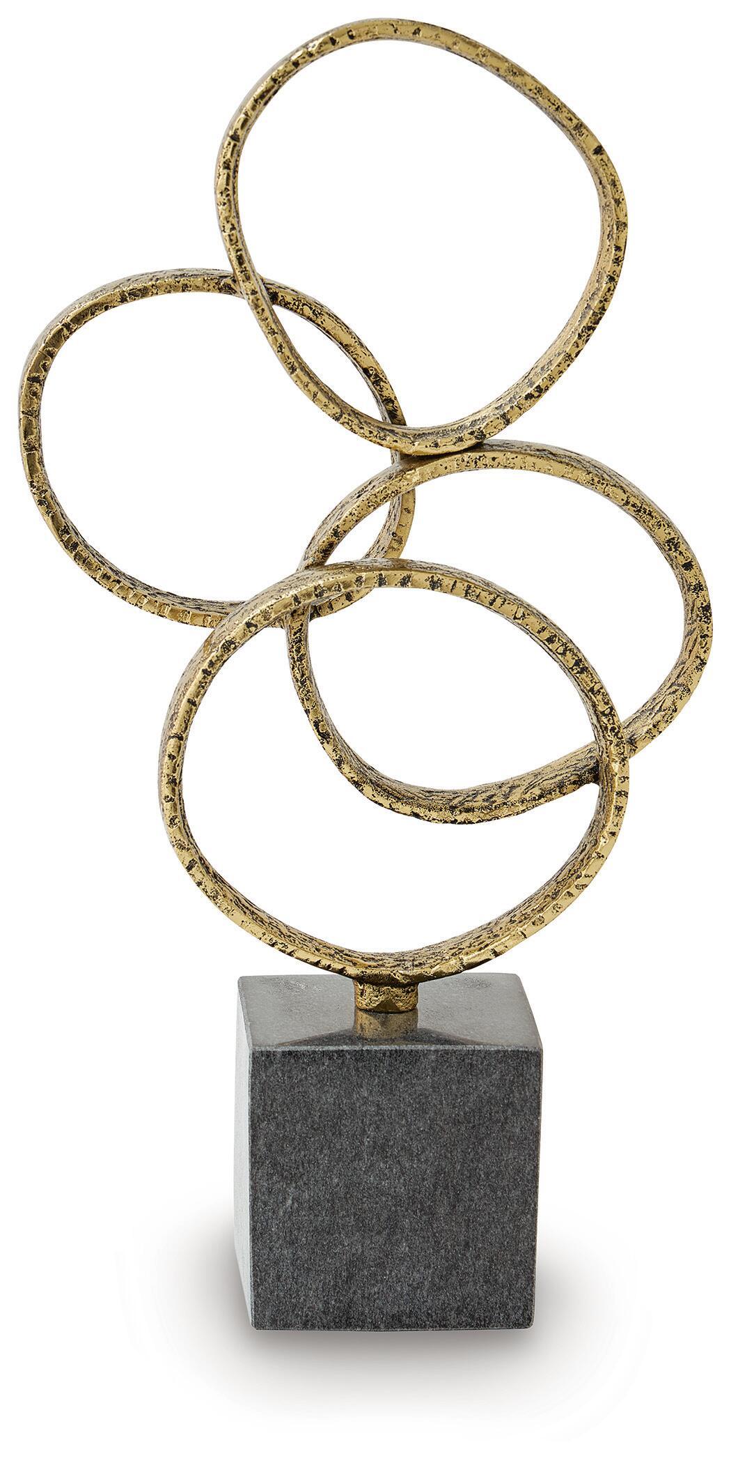 Wellcott – Sculpture – Gold Finish / Black