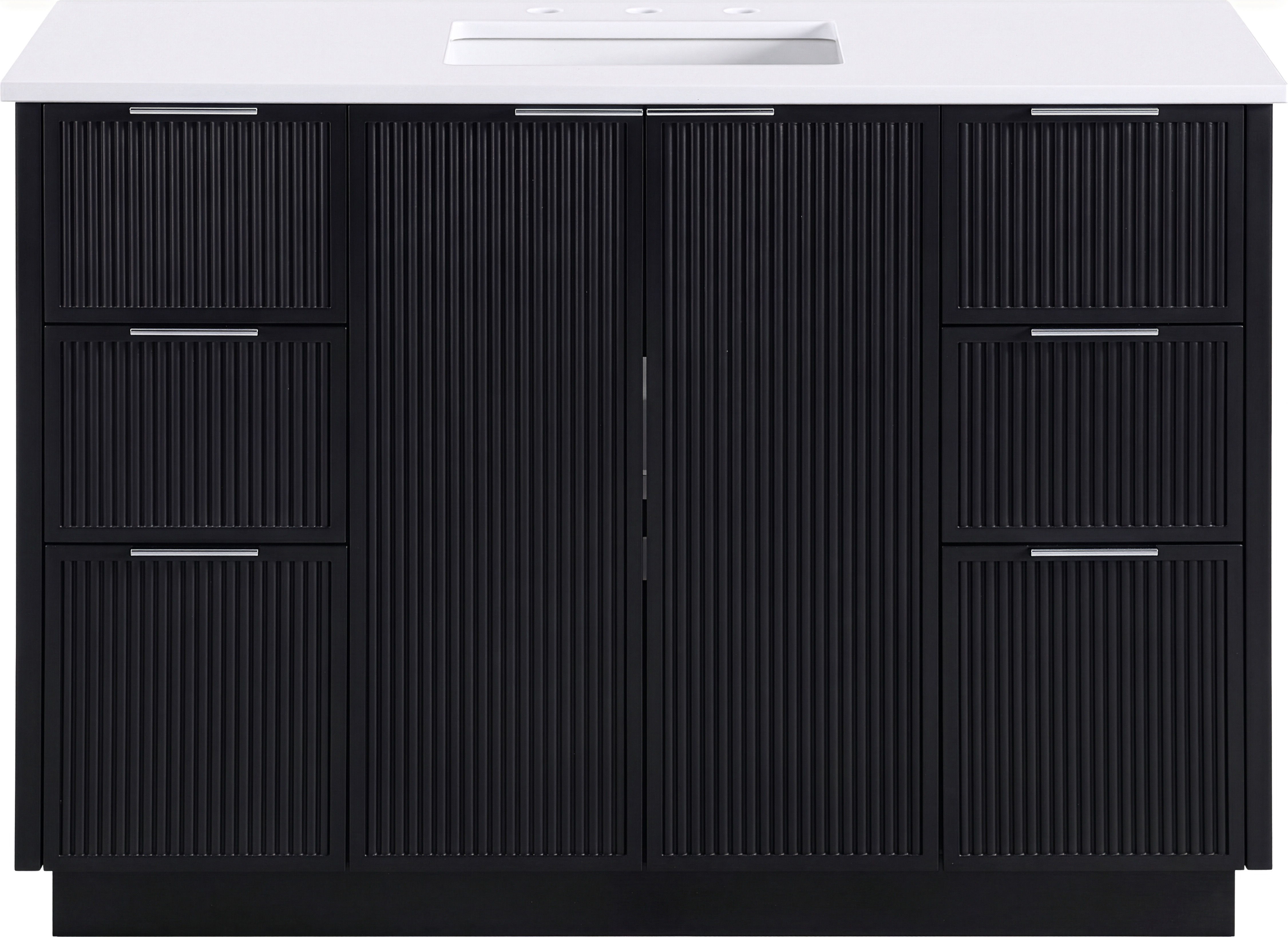 Willard - 48'' Bathroom Vanity - Black / White