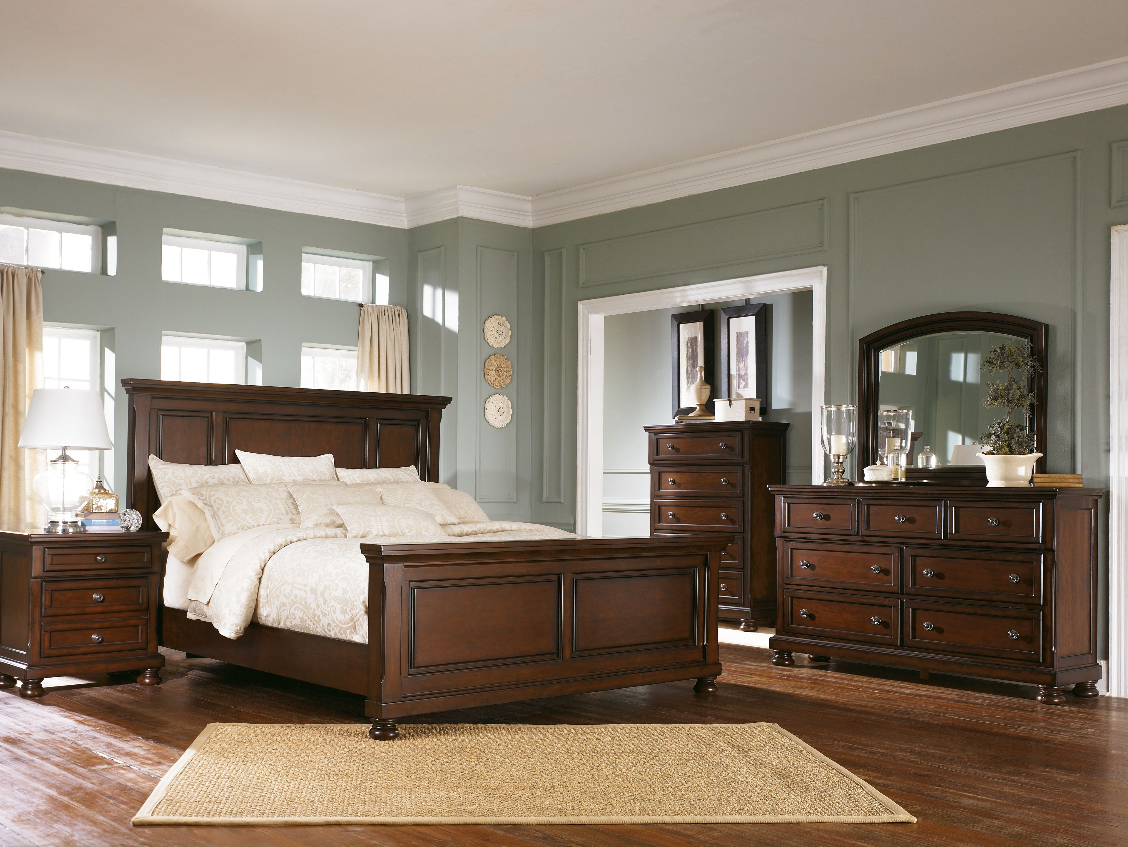 Ashley Furniture Porter - California King Panel Bed - Rustic Brown - Image 7