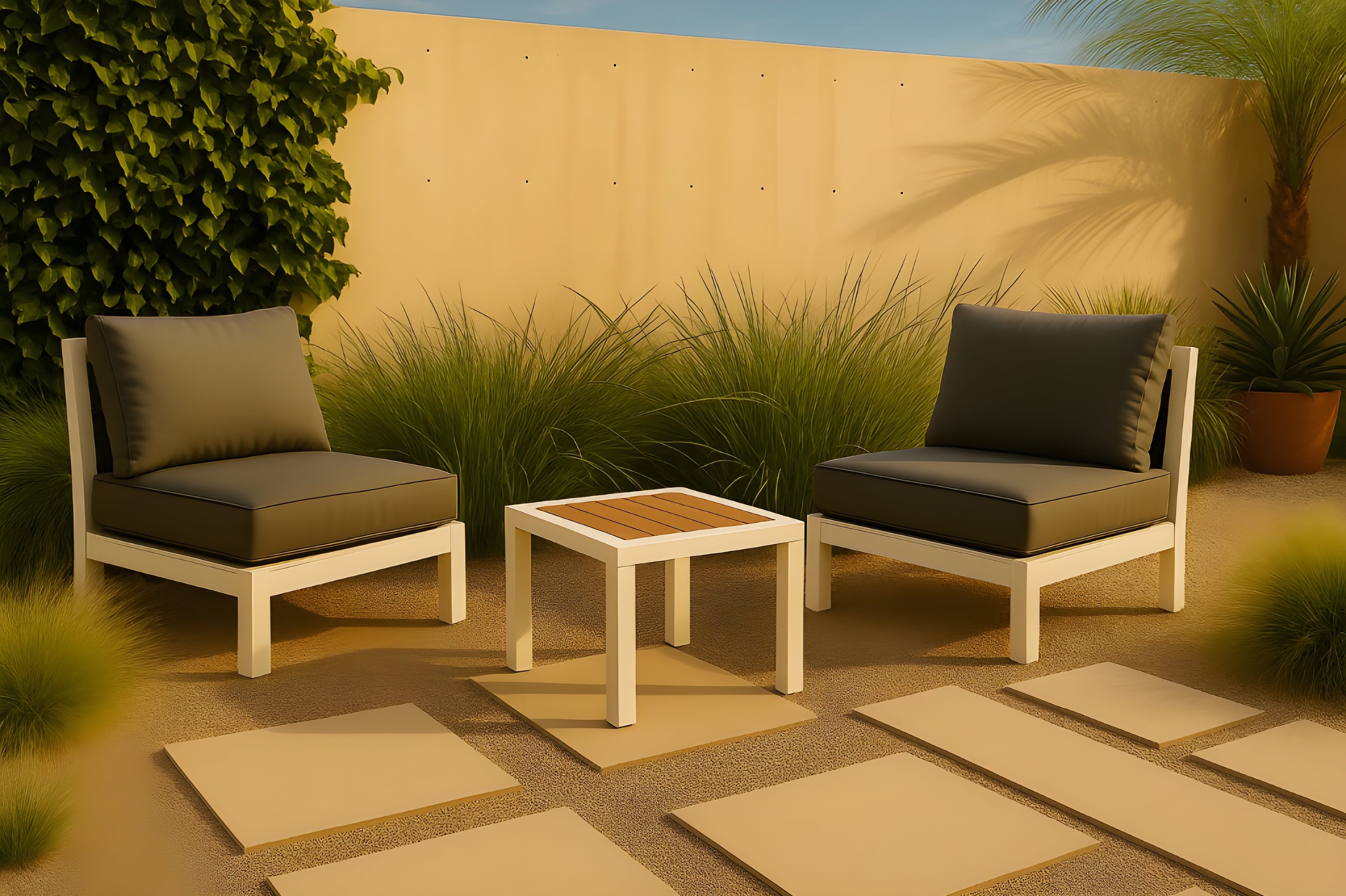Nizuc - Outdoor Patio End Table - Brown