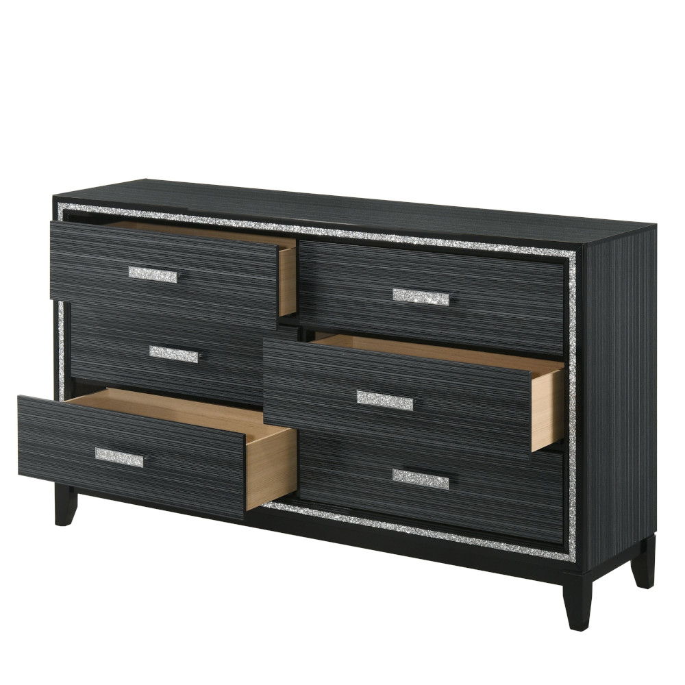 Haiden - Dresser - Weathered Black, black, view 2