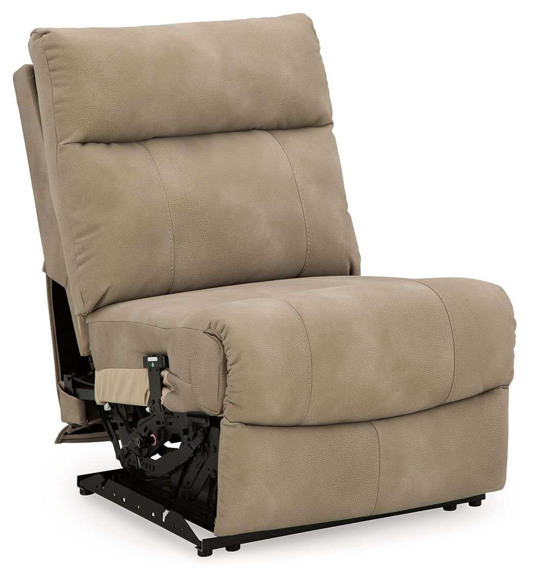 Power Armless Recliner With Adj Headrest