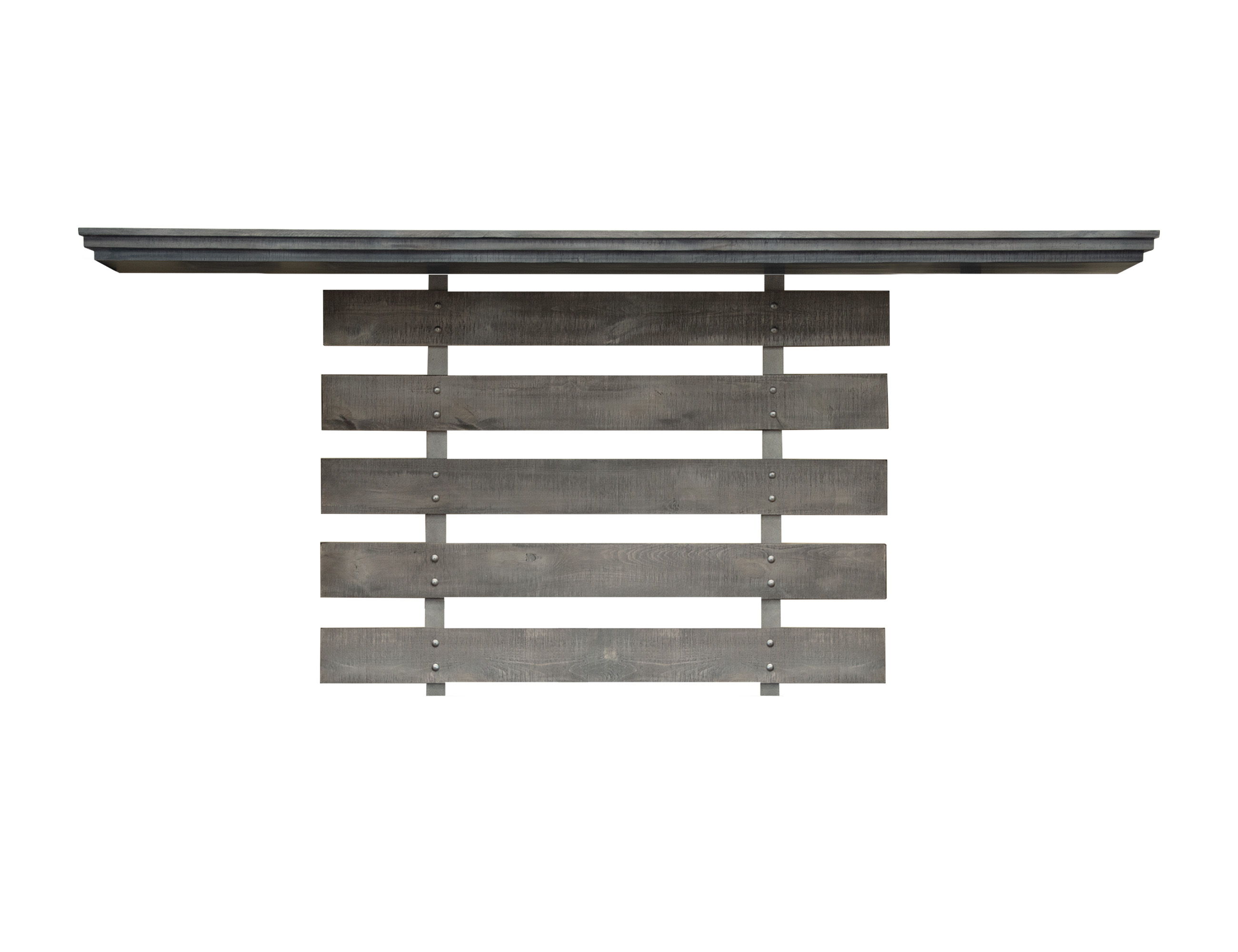 International Furniture Direct Stone - Bridge - Antiqued Ivory / Weathered Gray