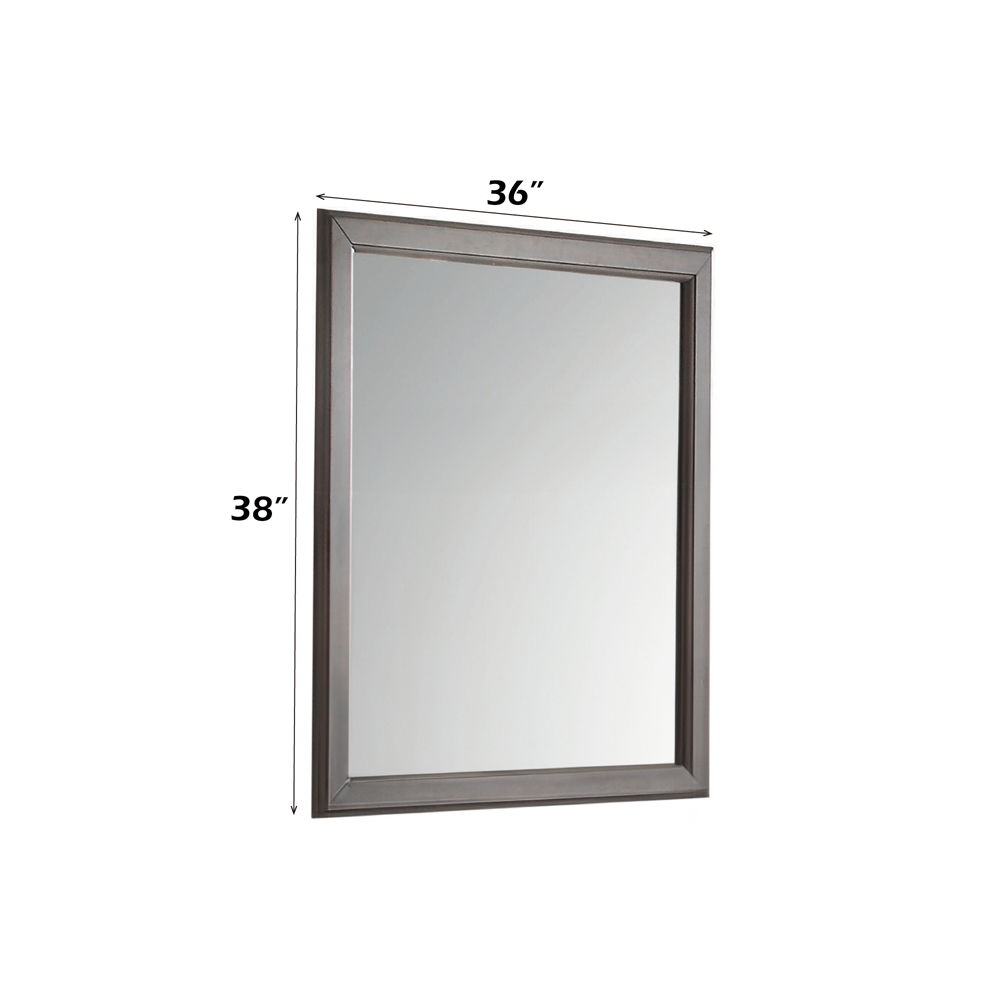 Louis Philippe - Mirror - Antique Gray, dark brown, view 5