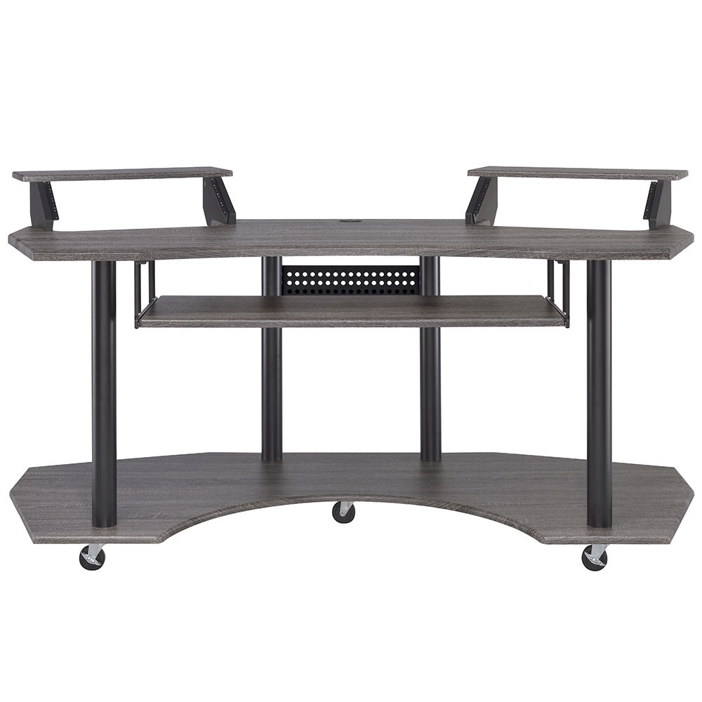 Eleazar - 71" Music Studio Desk - Black Oak, black, view 8