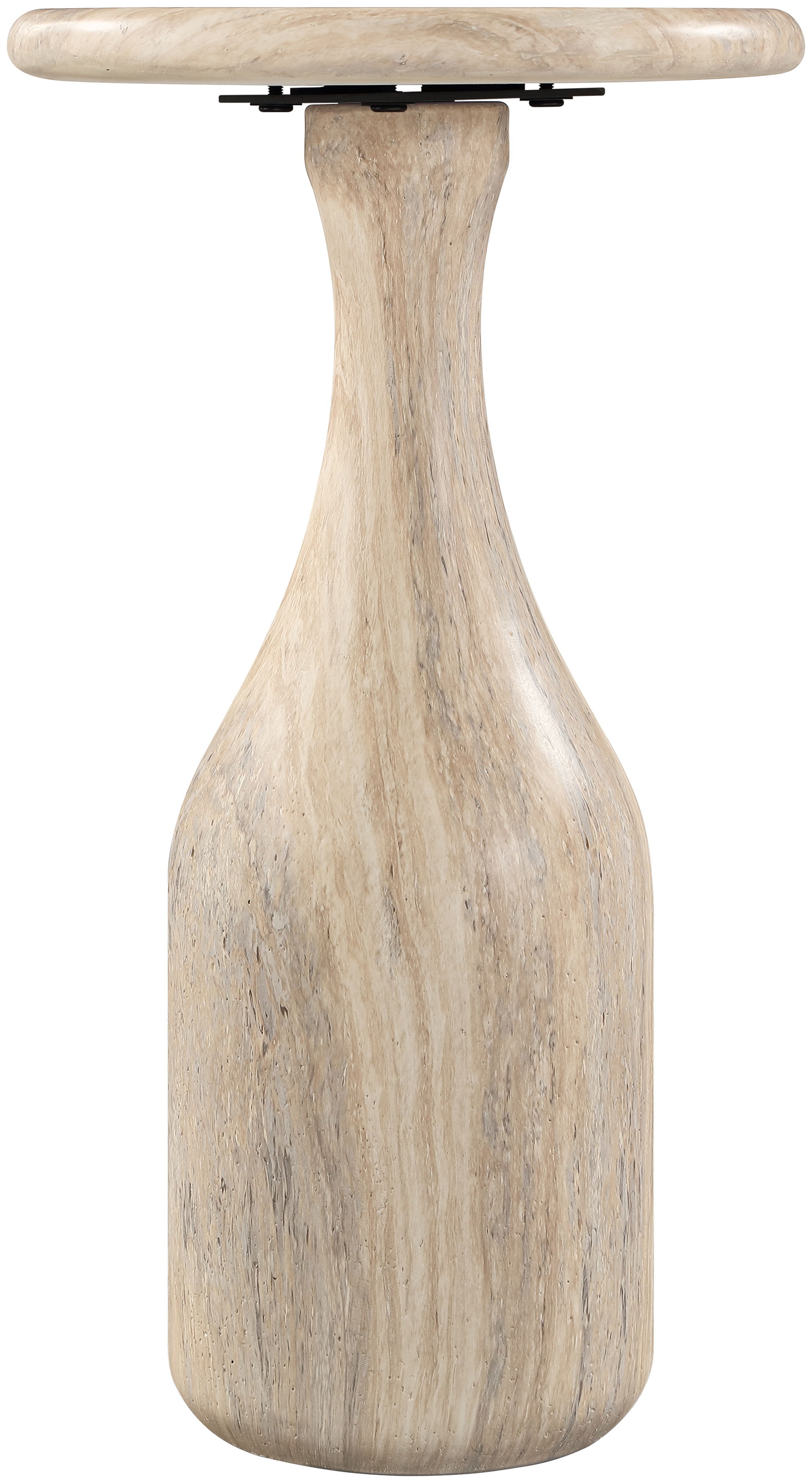 Savona - 11" Concrete Indoor/Outdoor End Table - Travertine