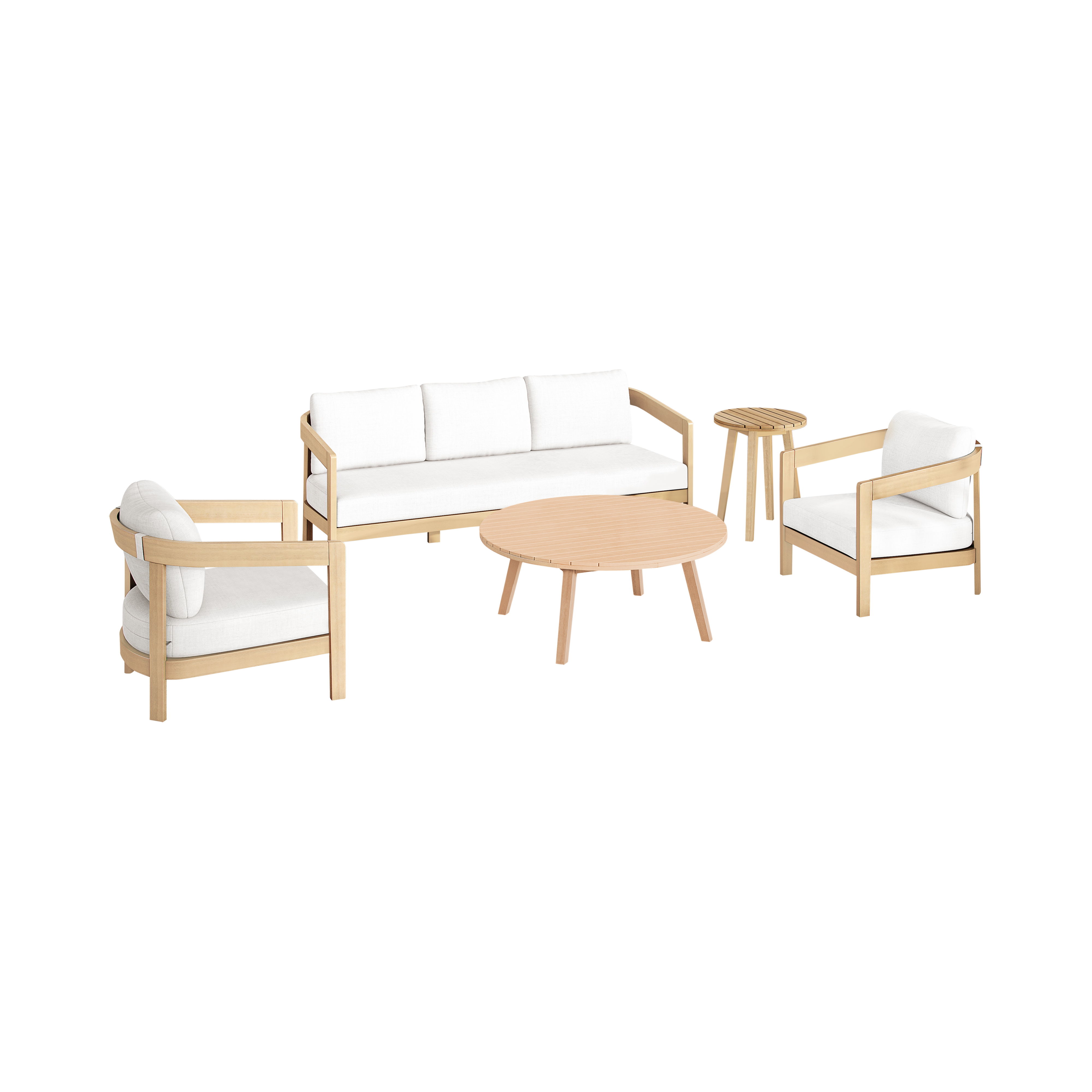 5 Pc · Sofa & 2 Chairs & Coffee & End Table