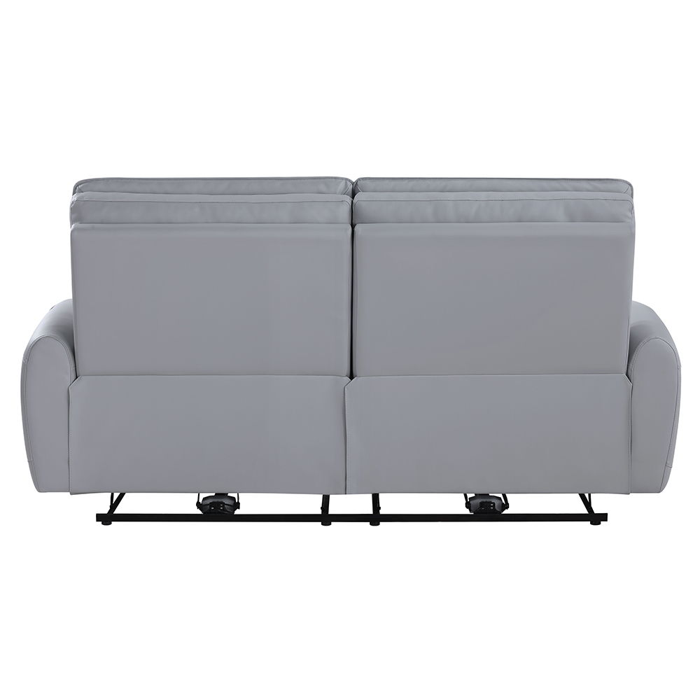 Jeromie - Power Motion Sofa With USB Port - Gray Synthetic Leather, light gray, view 4