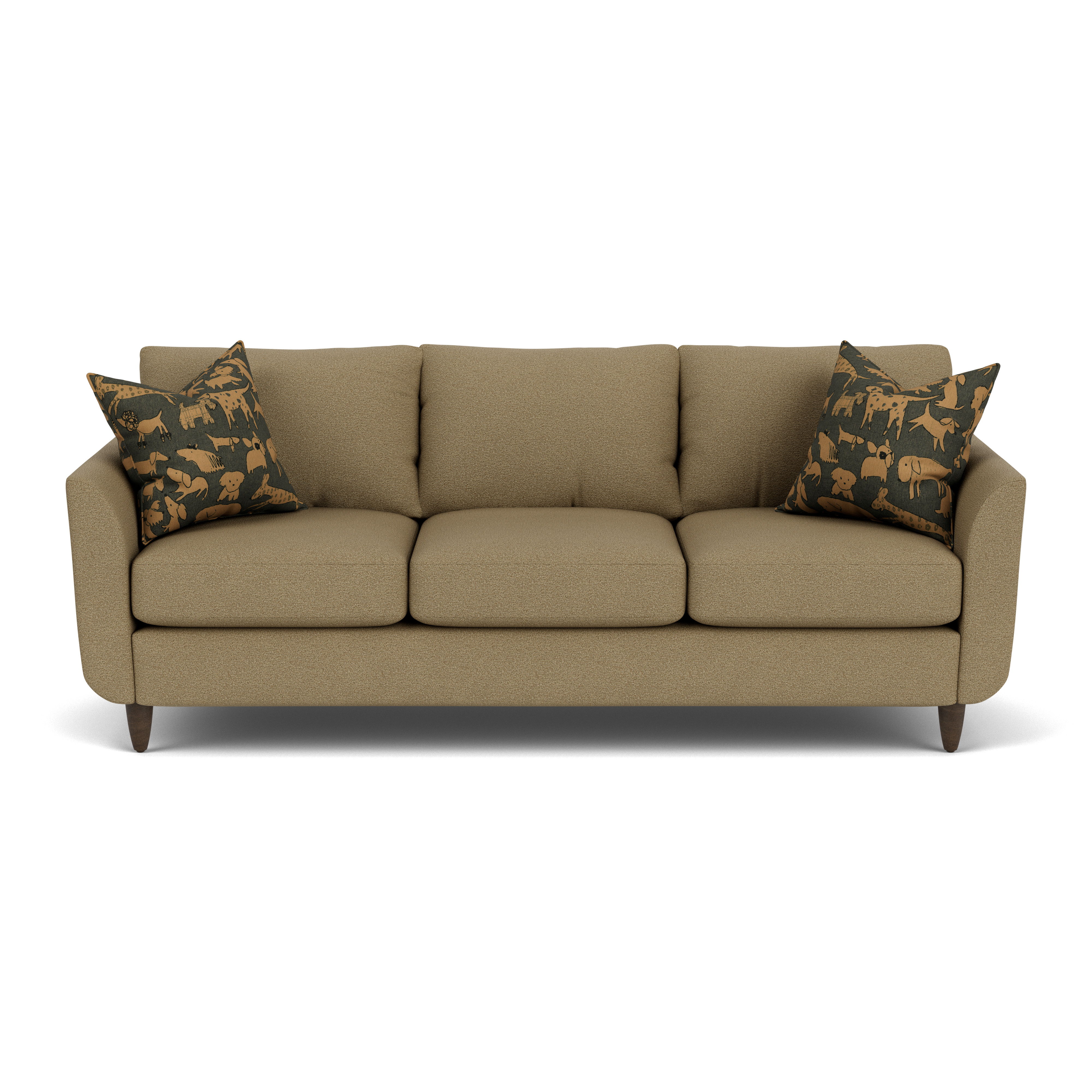 Mia - Fabric Sofa, beige, view 4
