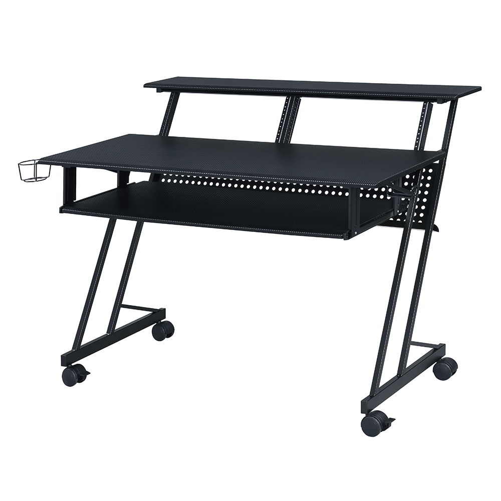 Suitor - Music Recording Studio Desk - Black, black