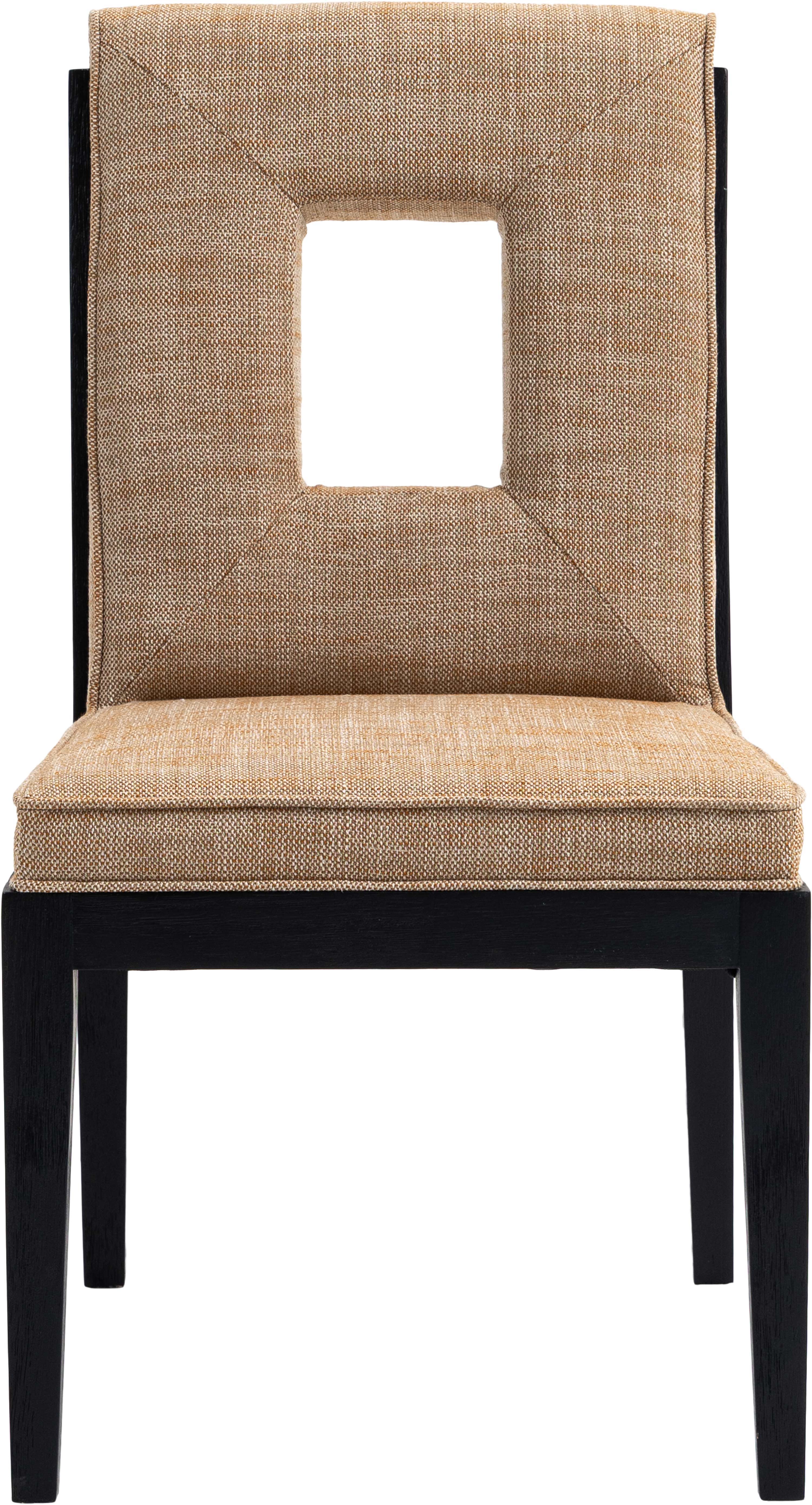 Gwendolyn - Dining Side Chair With Black Frame (Set of 2) - Cognac