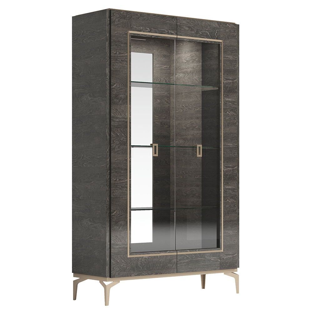 Venezia - Wine Cabinet - Gray, dark gray, view 2