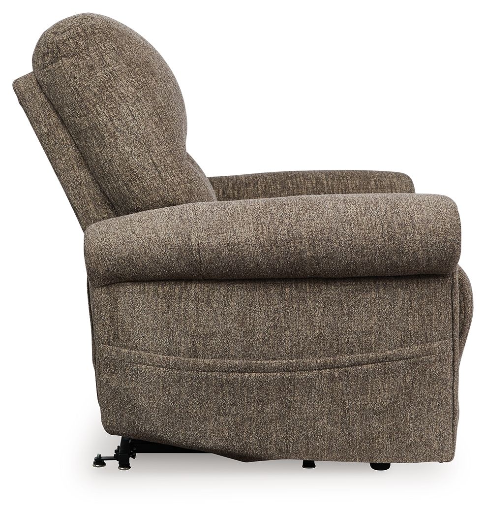Ashley Furniture Aureta - Power Lift Recliner - Earth - Image 6