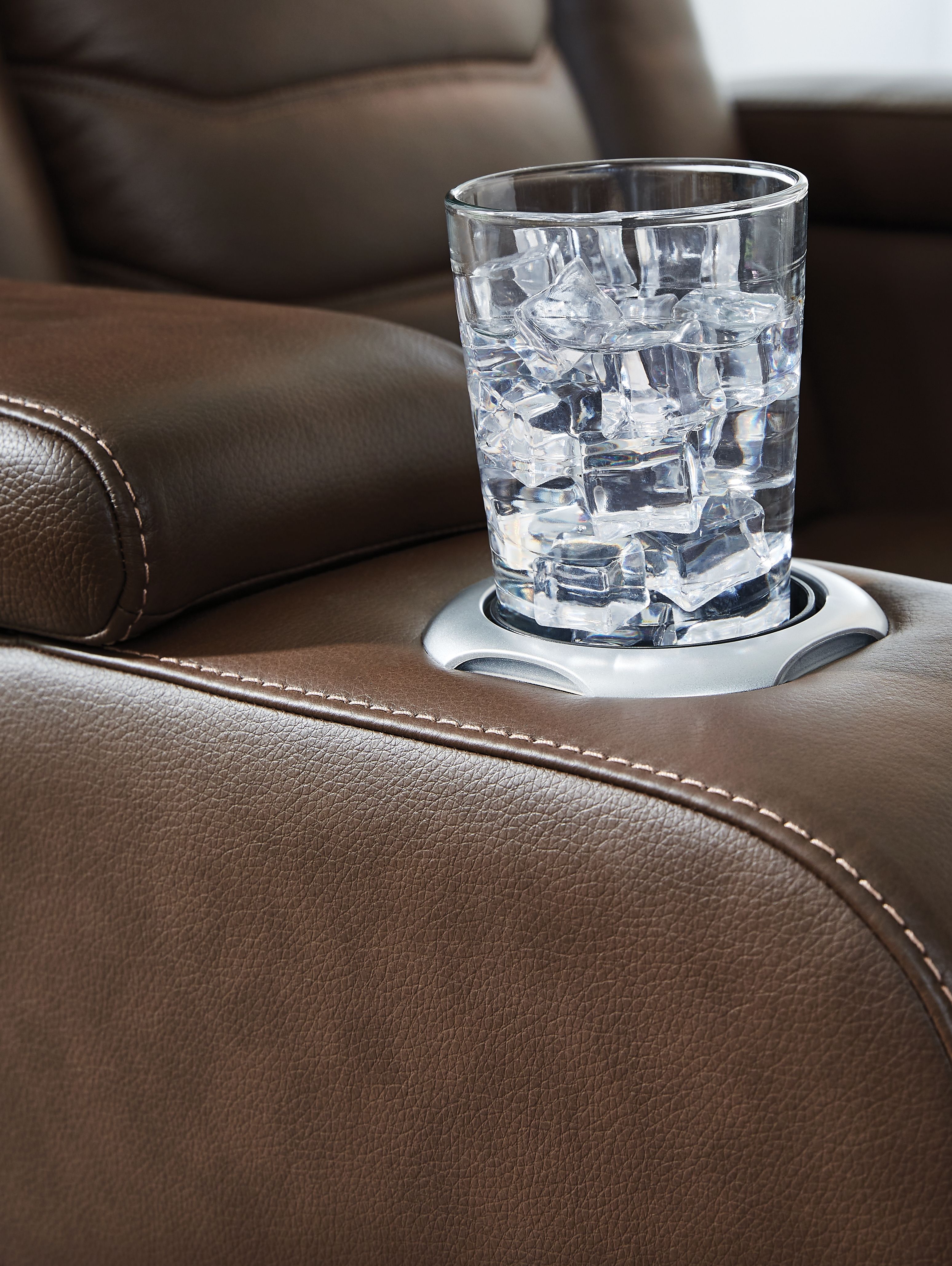 Ashley Furniture High Impact - Power Recliner / Adj Headrest - Tobacco - Image 10