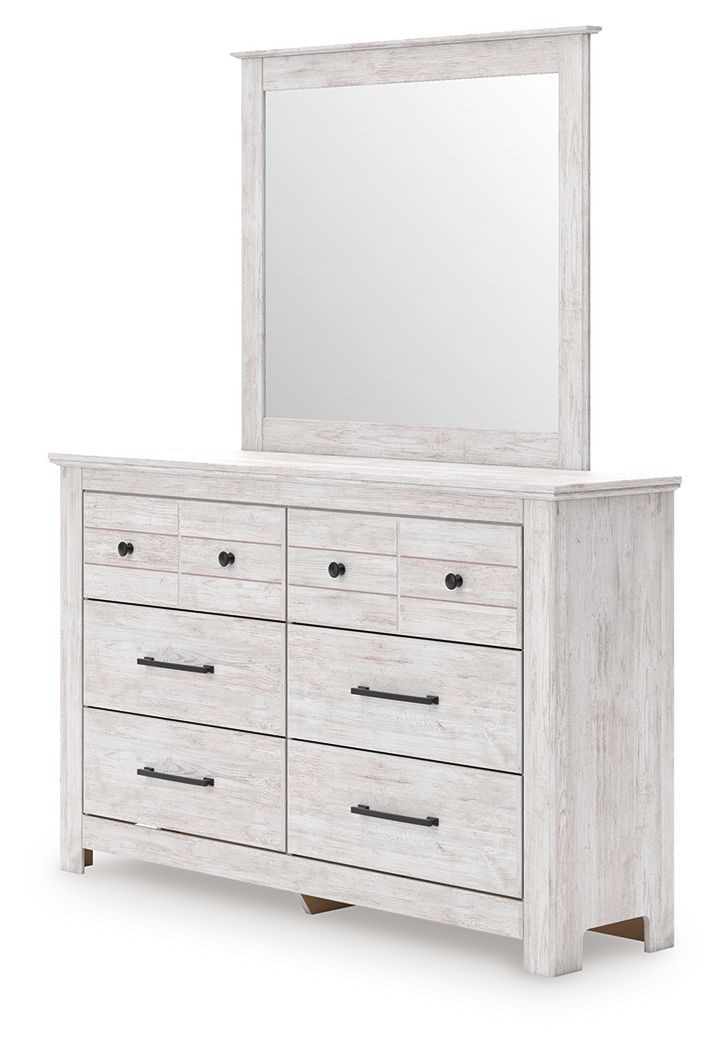 Makidern - Dresser And Mirror - Whitewash