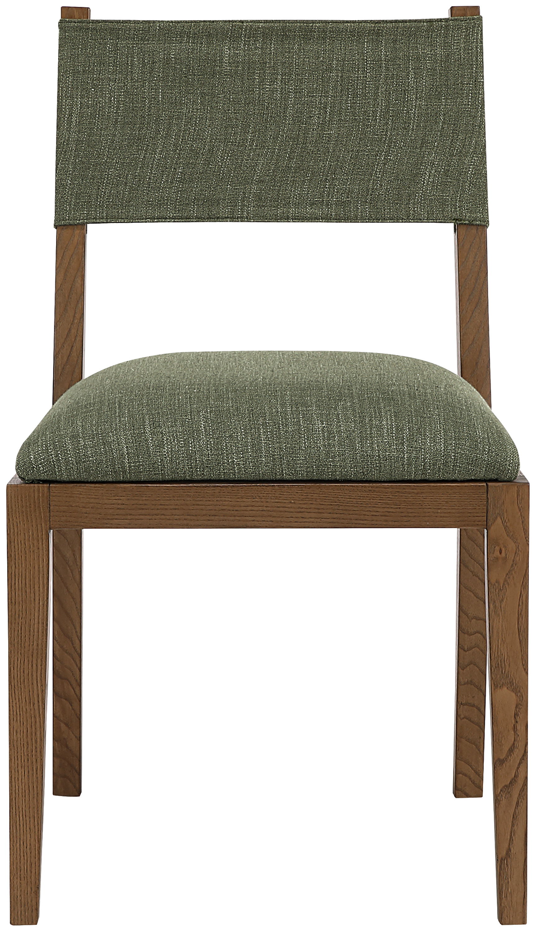 Avon - Linen Textured Performance Fabric Dining Side Chair (Set of 2) - Olive