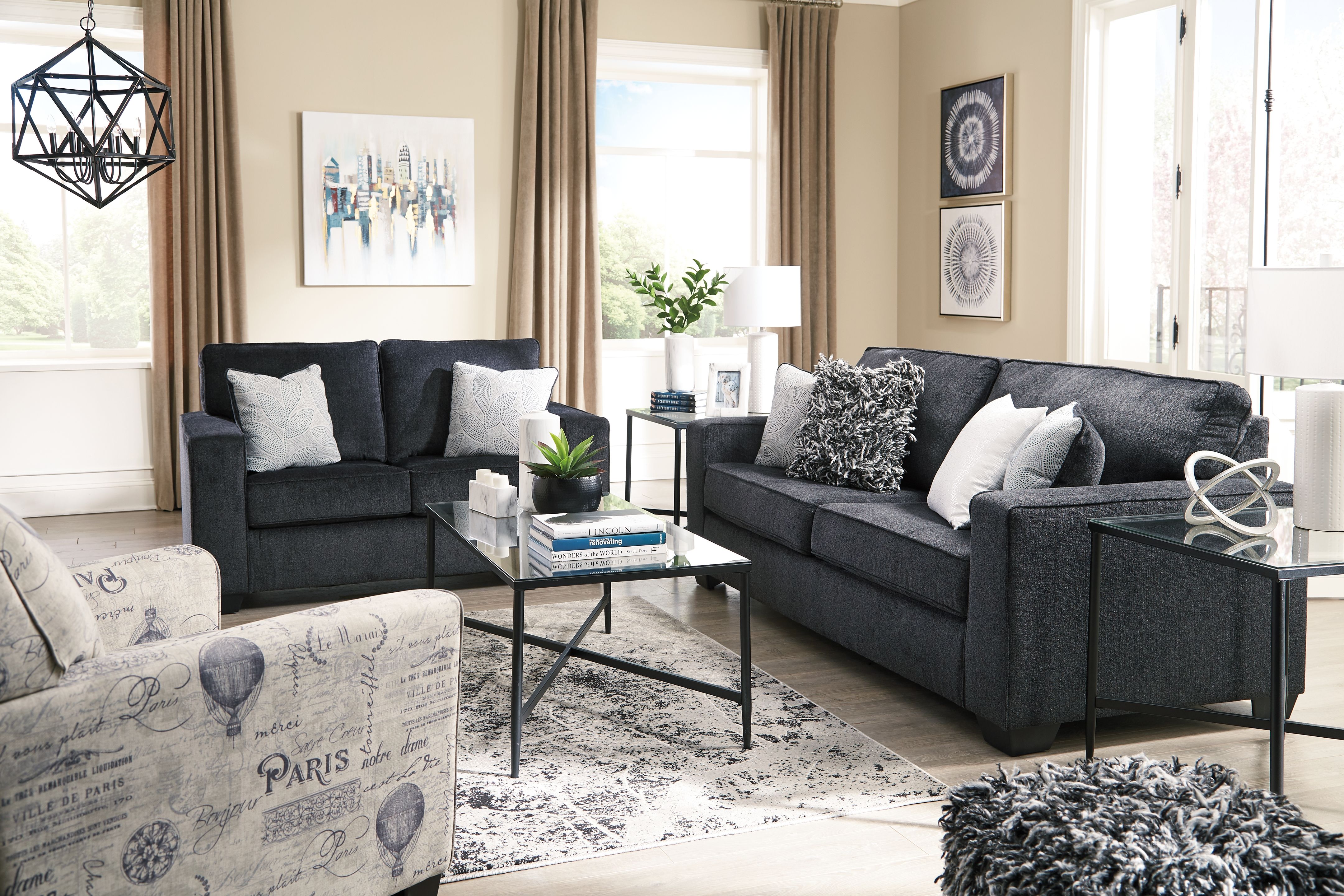 Ashley Furniture Altari - Queen Sofa Sleeper - Slate - Image 7