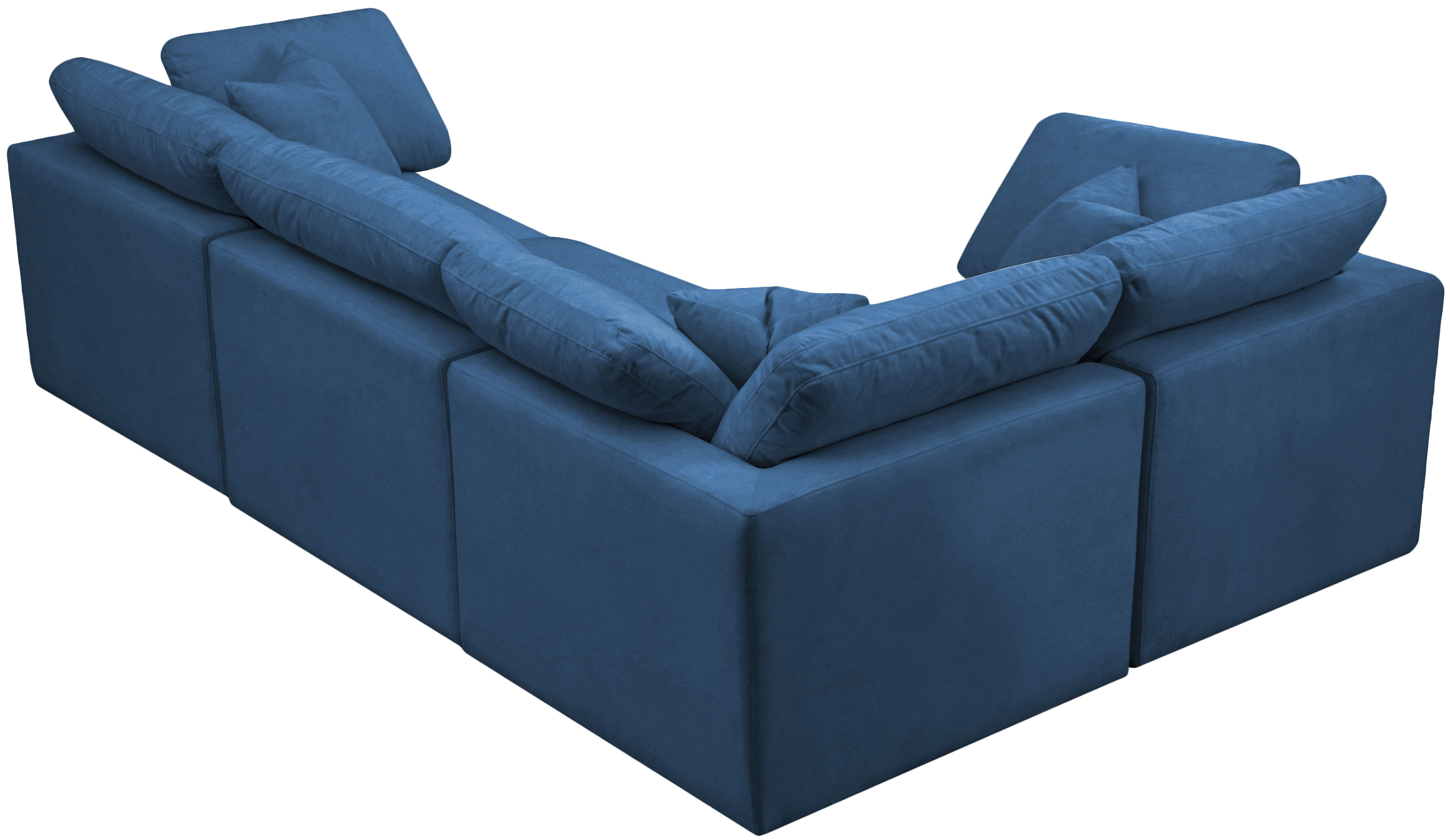 Plush - 4 Piece Modular Sectional - Navy