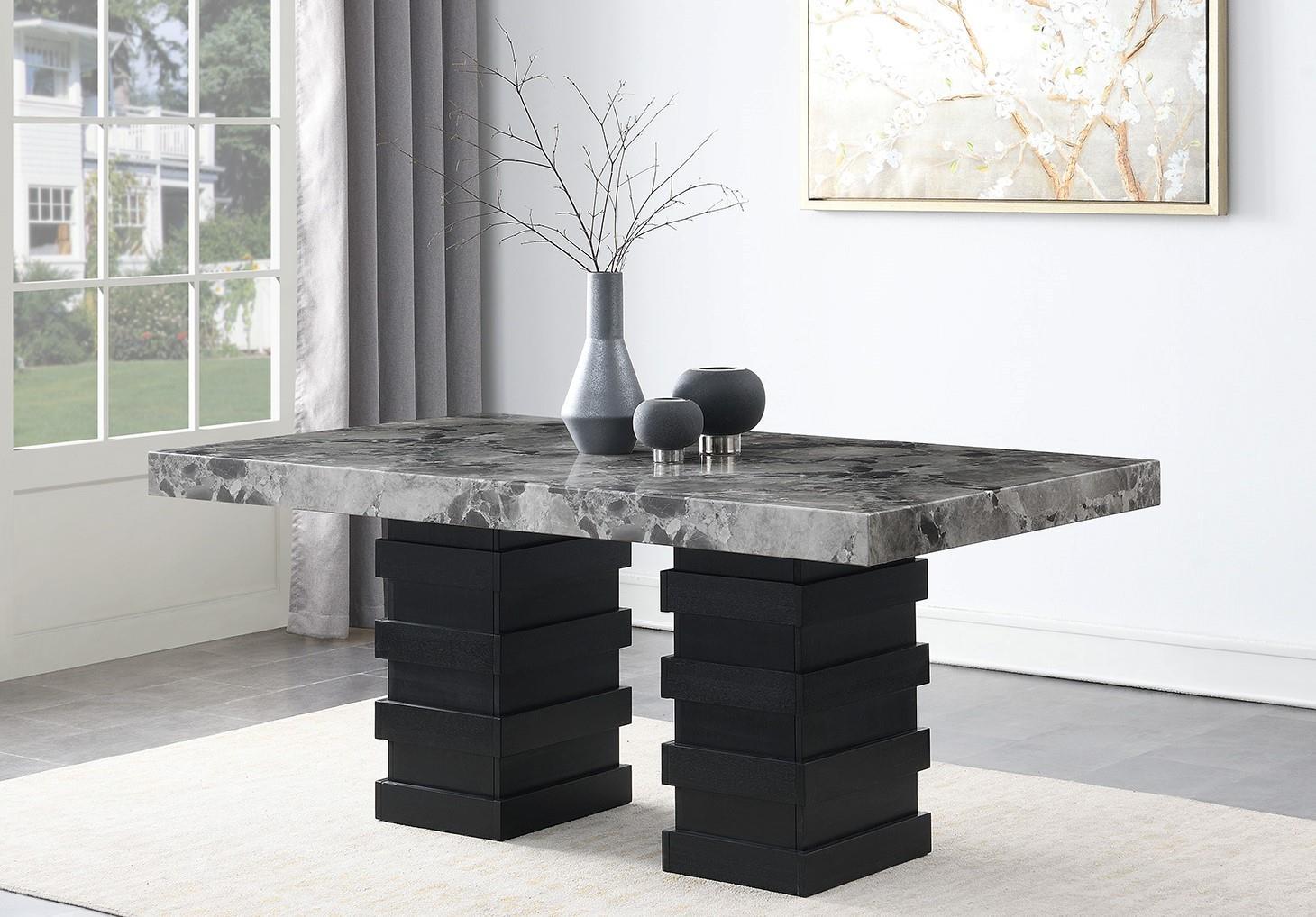 Faux Marble Dining Table