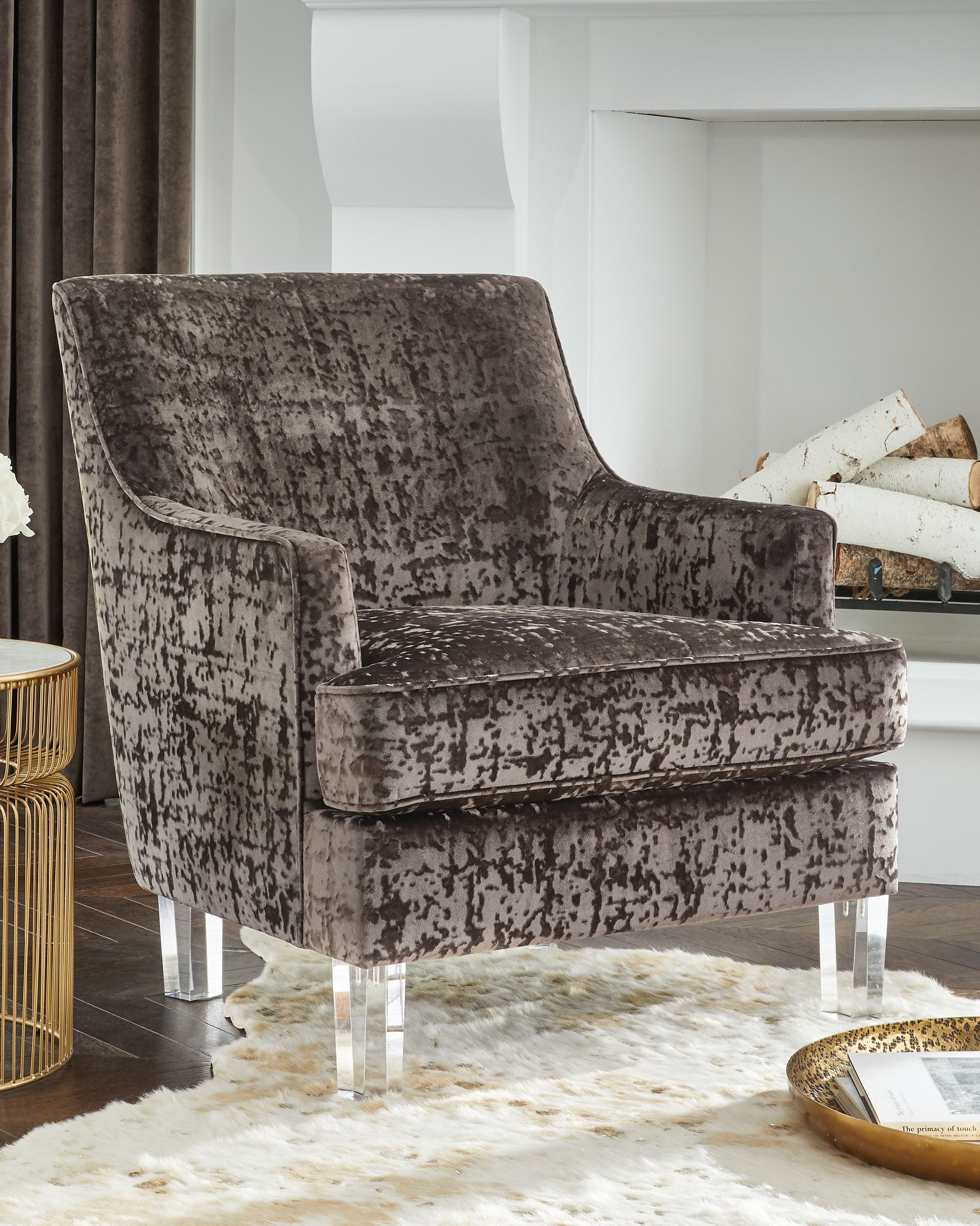 Gloriann - Accent Chair - Charcoal