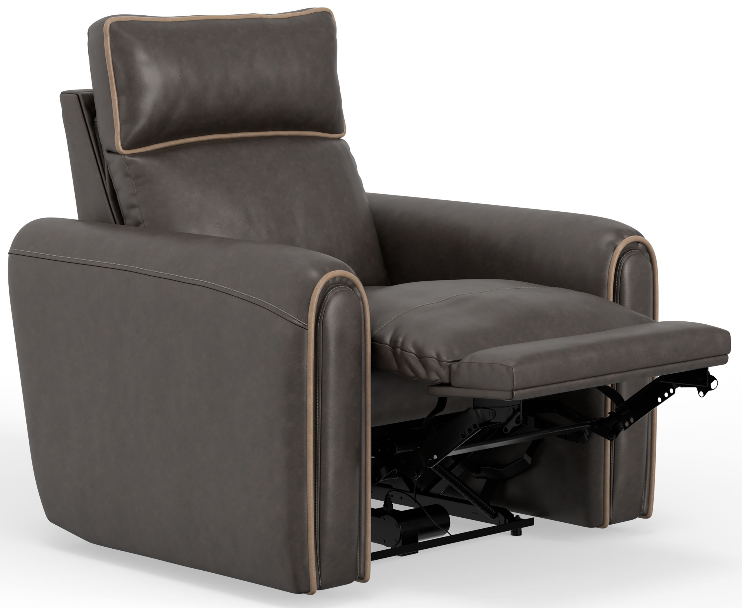Nico - Power Recliner With Power Adjustable Headrest - Walnut