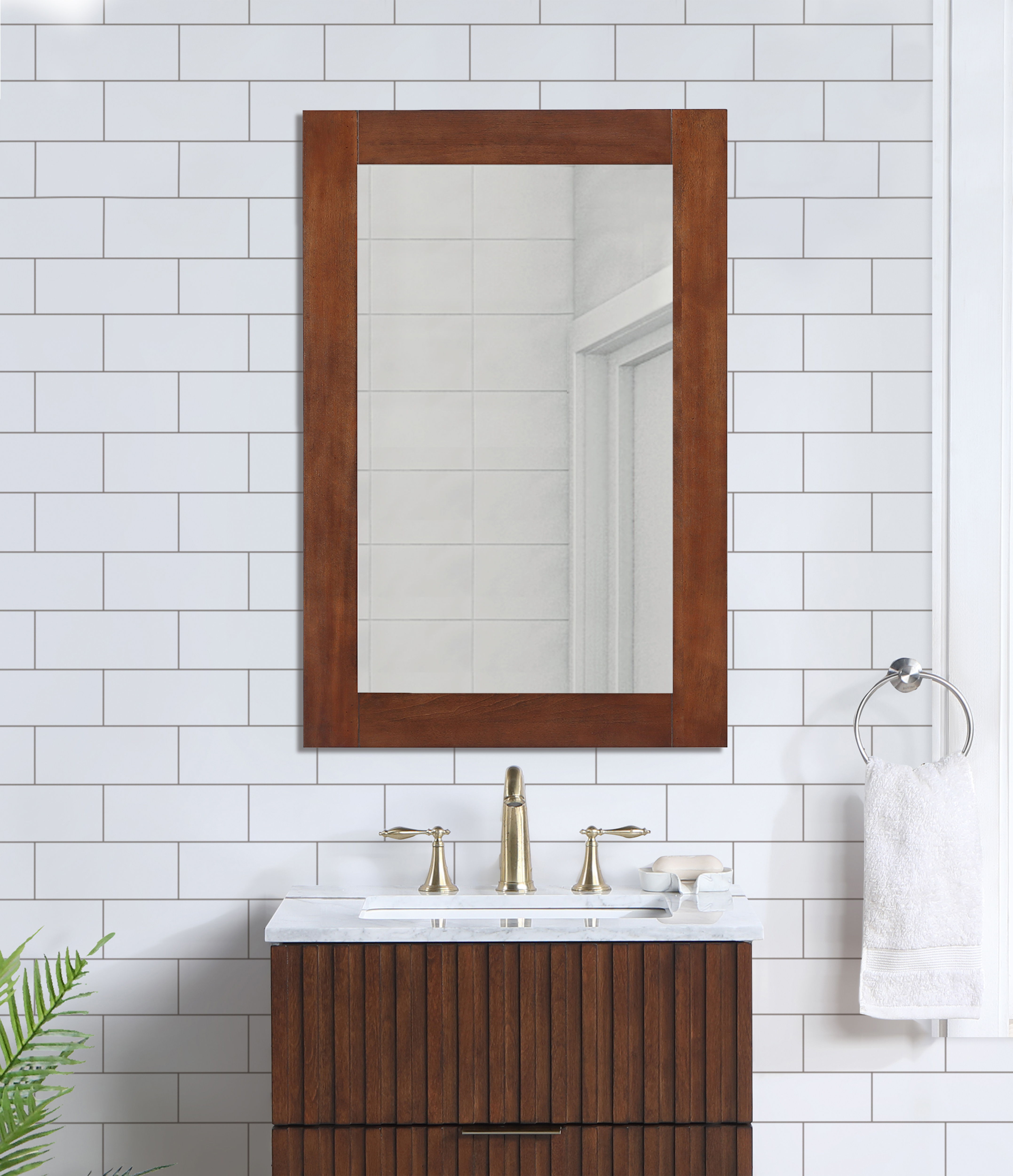 Monad - 24" Mirror - Walnut
