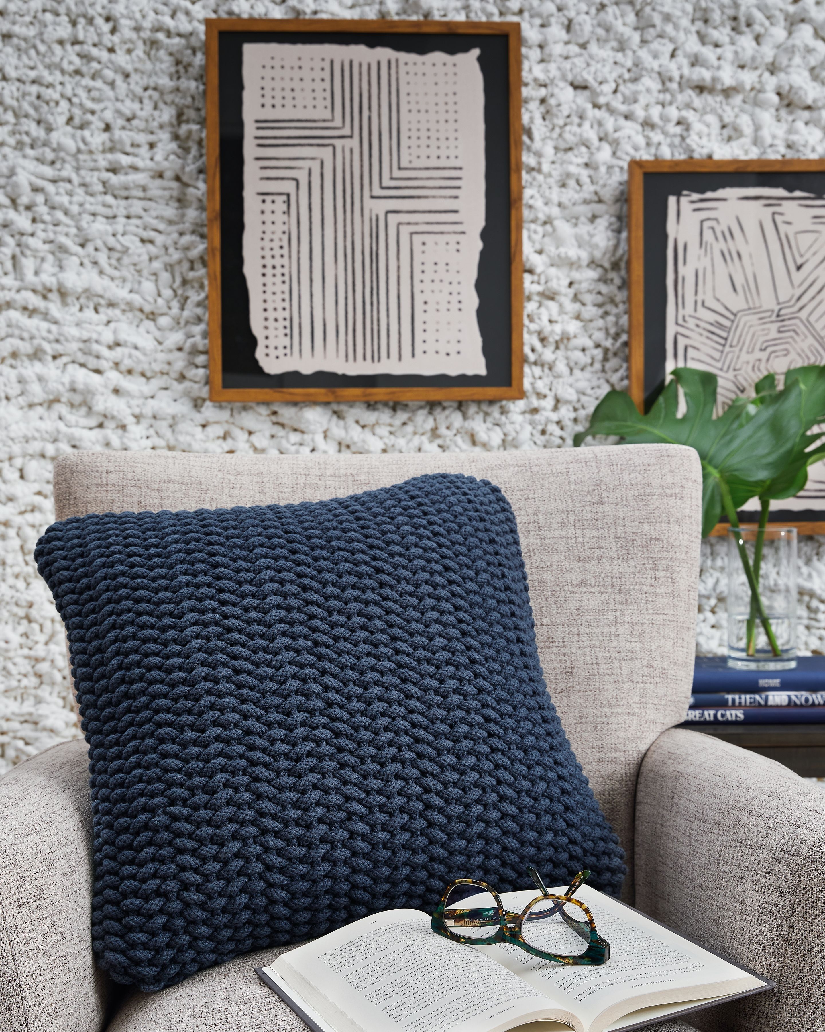 Renemore - Pillow (Set of 4) - Blue